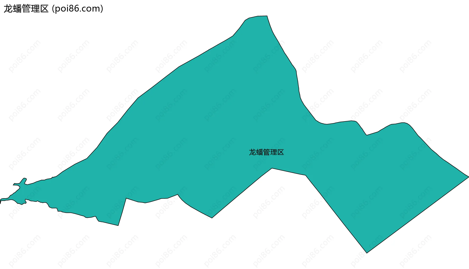 龙蟠管理区边界地图
