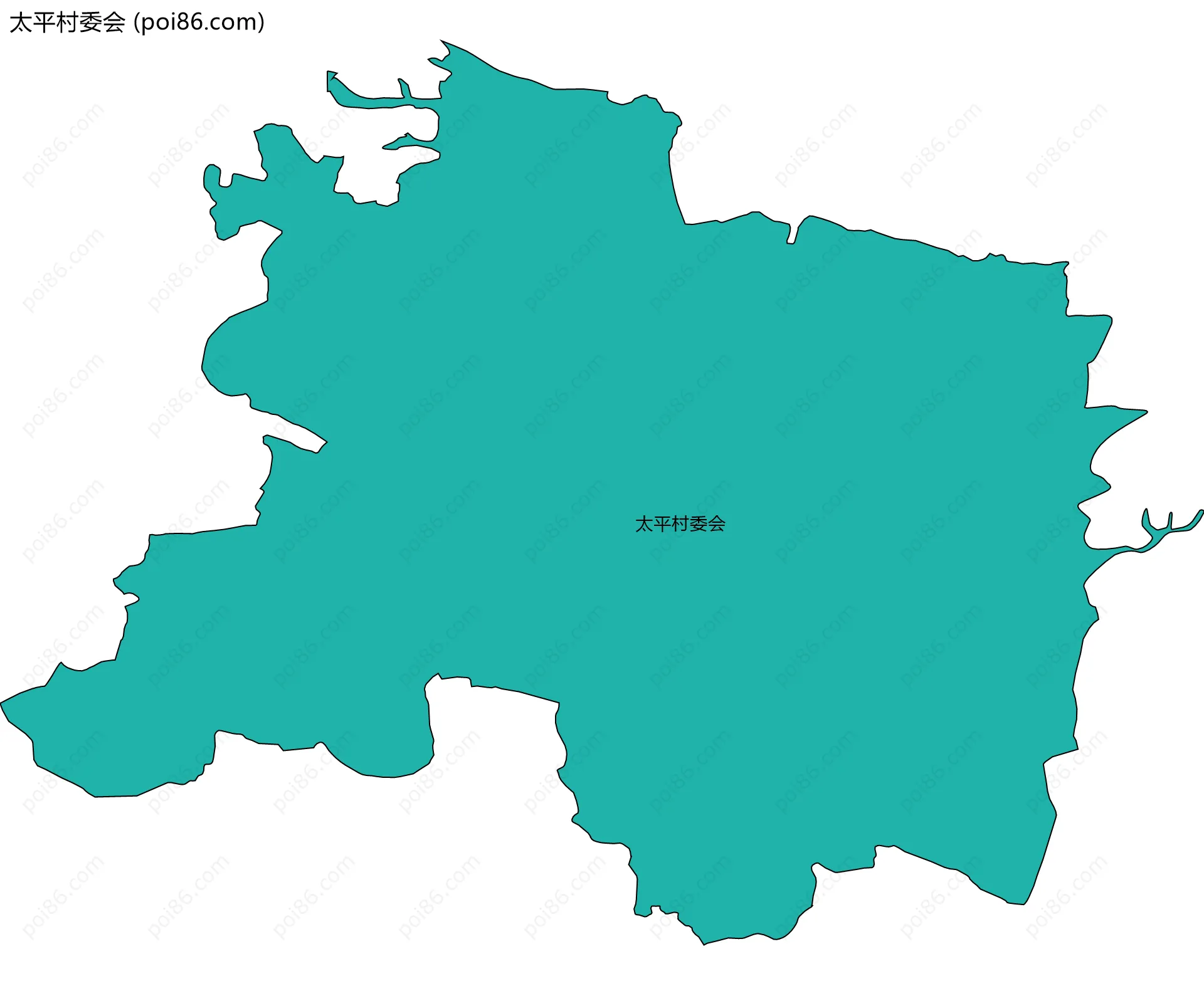 太平村委会边界地图
