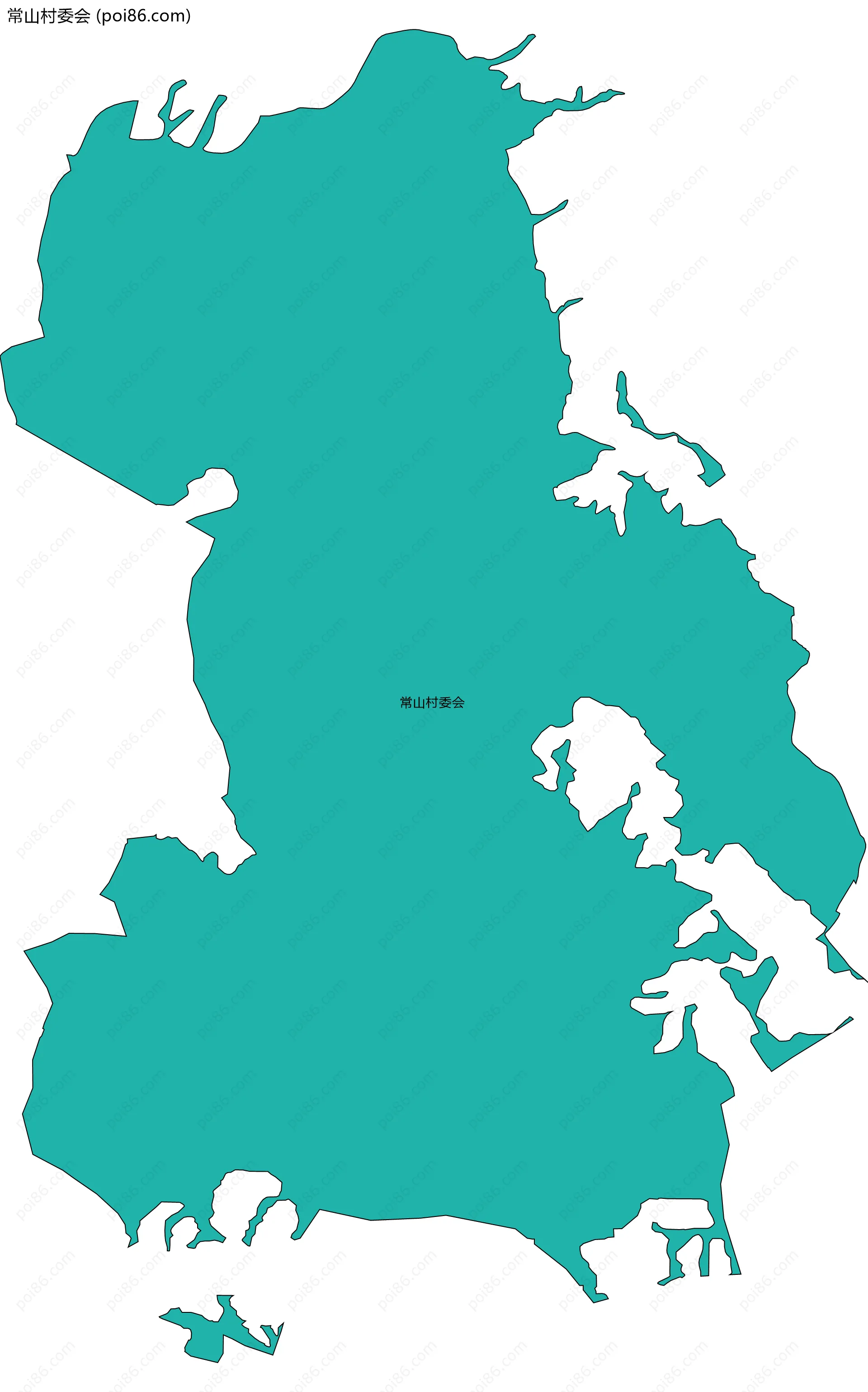 常山村委会边界地图