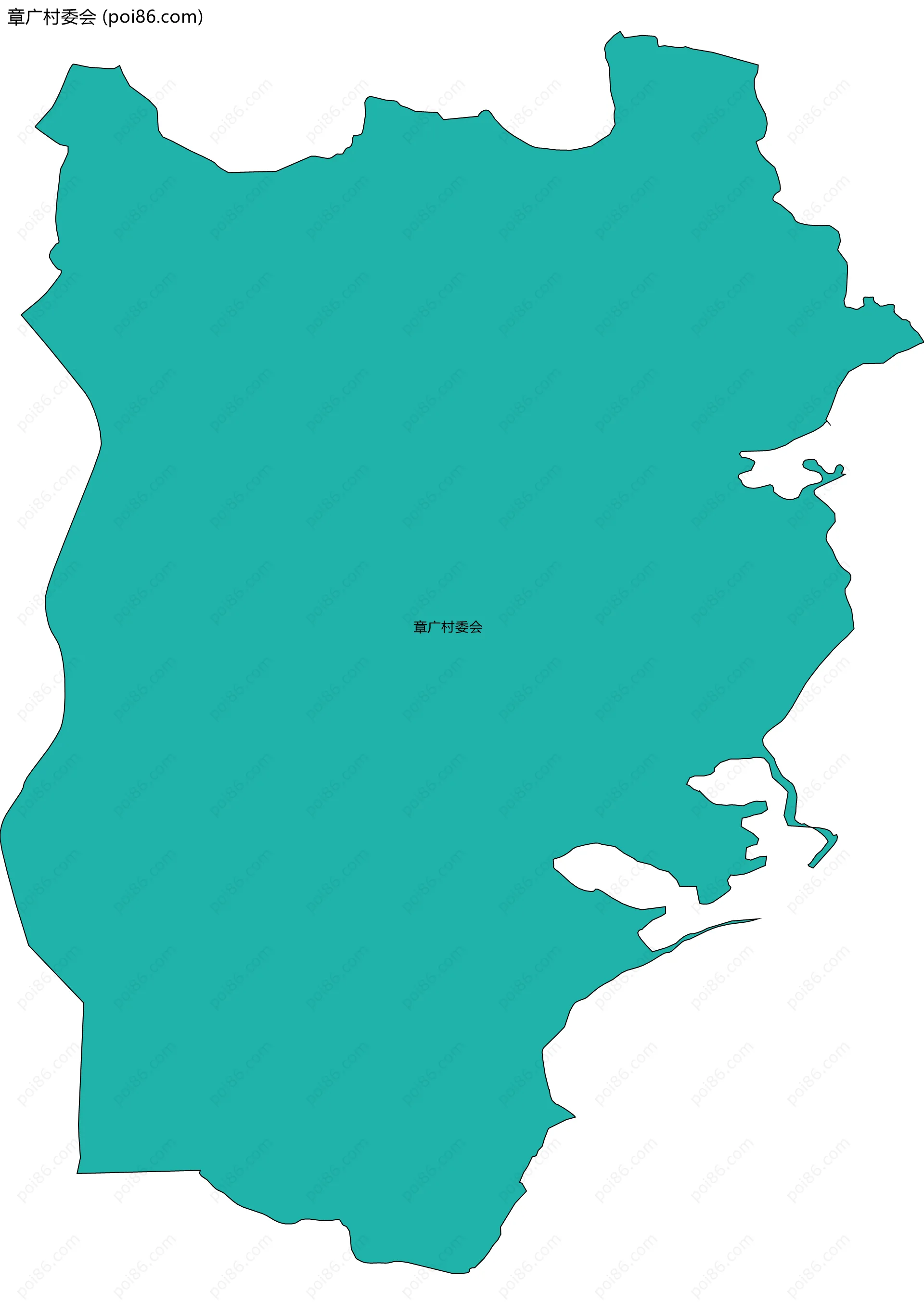 章广村委会边界地图