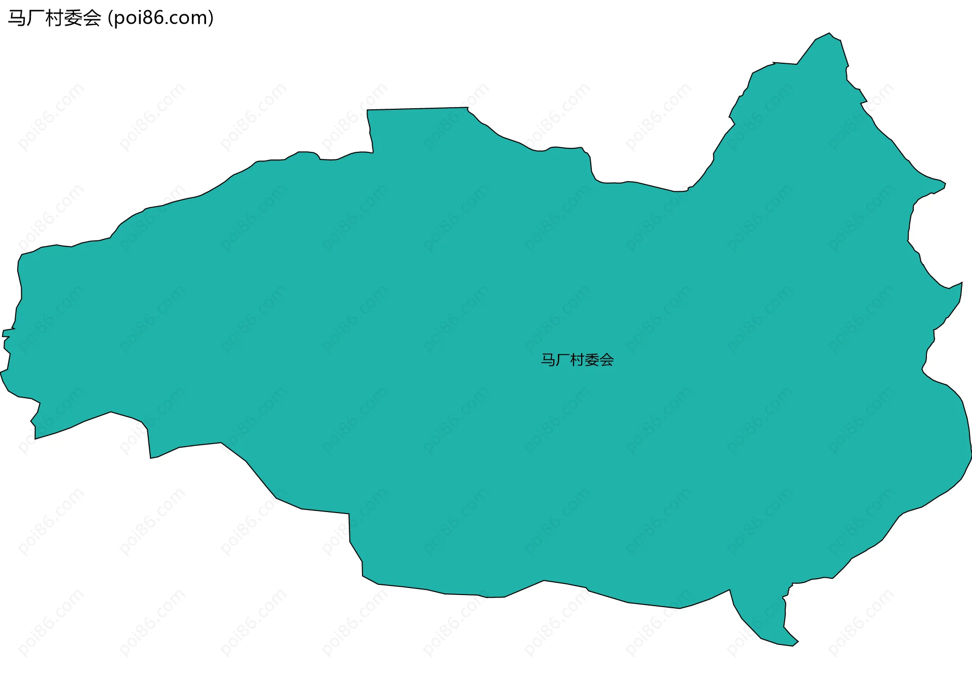 马厂村委会边界地图