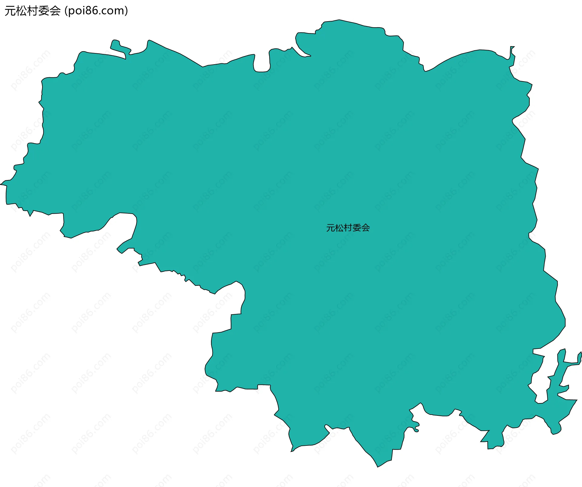 元松村委会边界地图