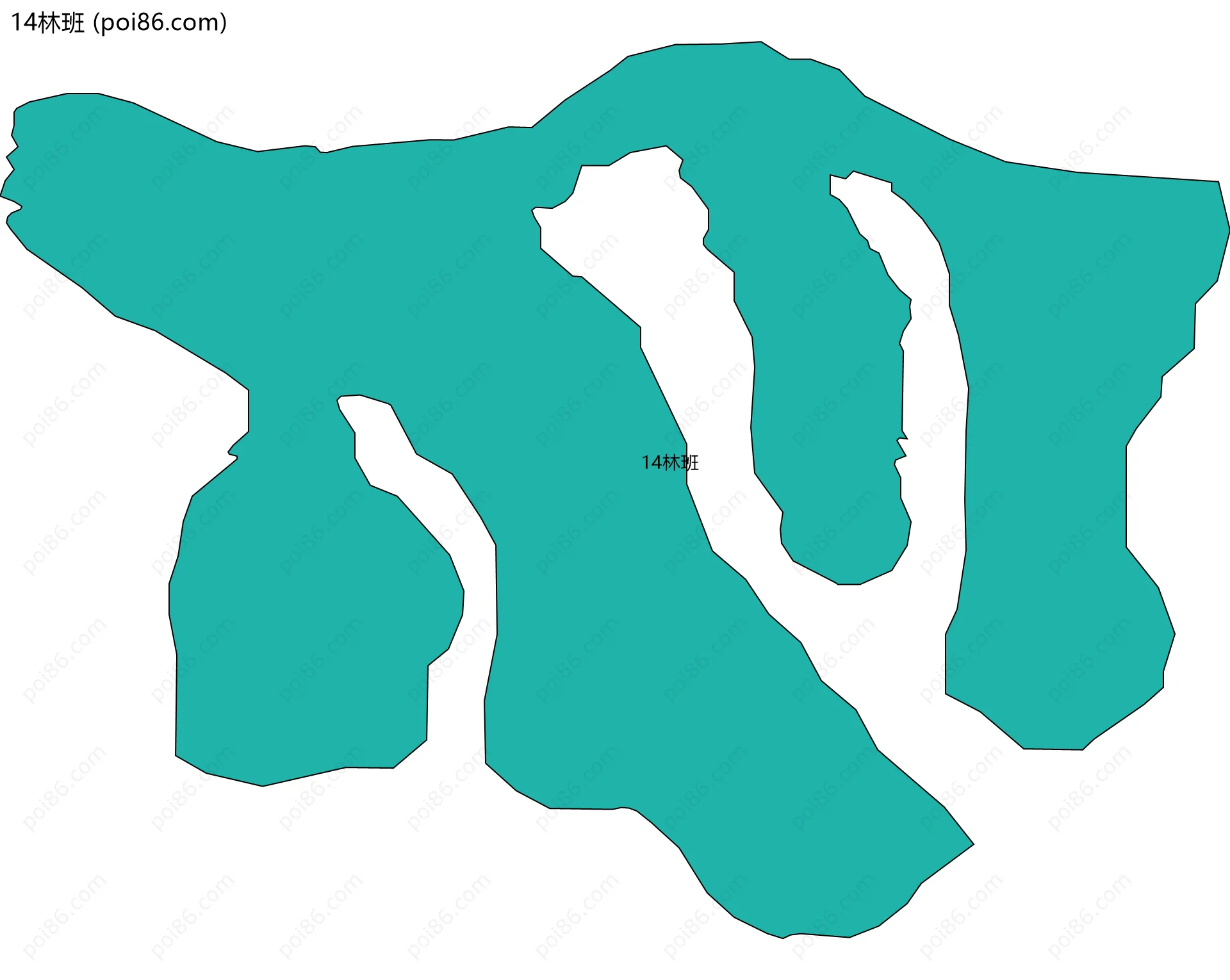 14林班边界地图