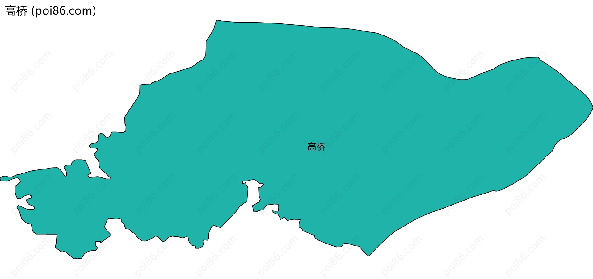 高桥边界地图