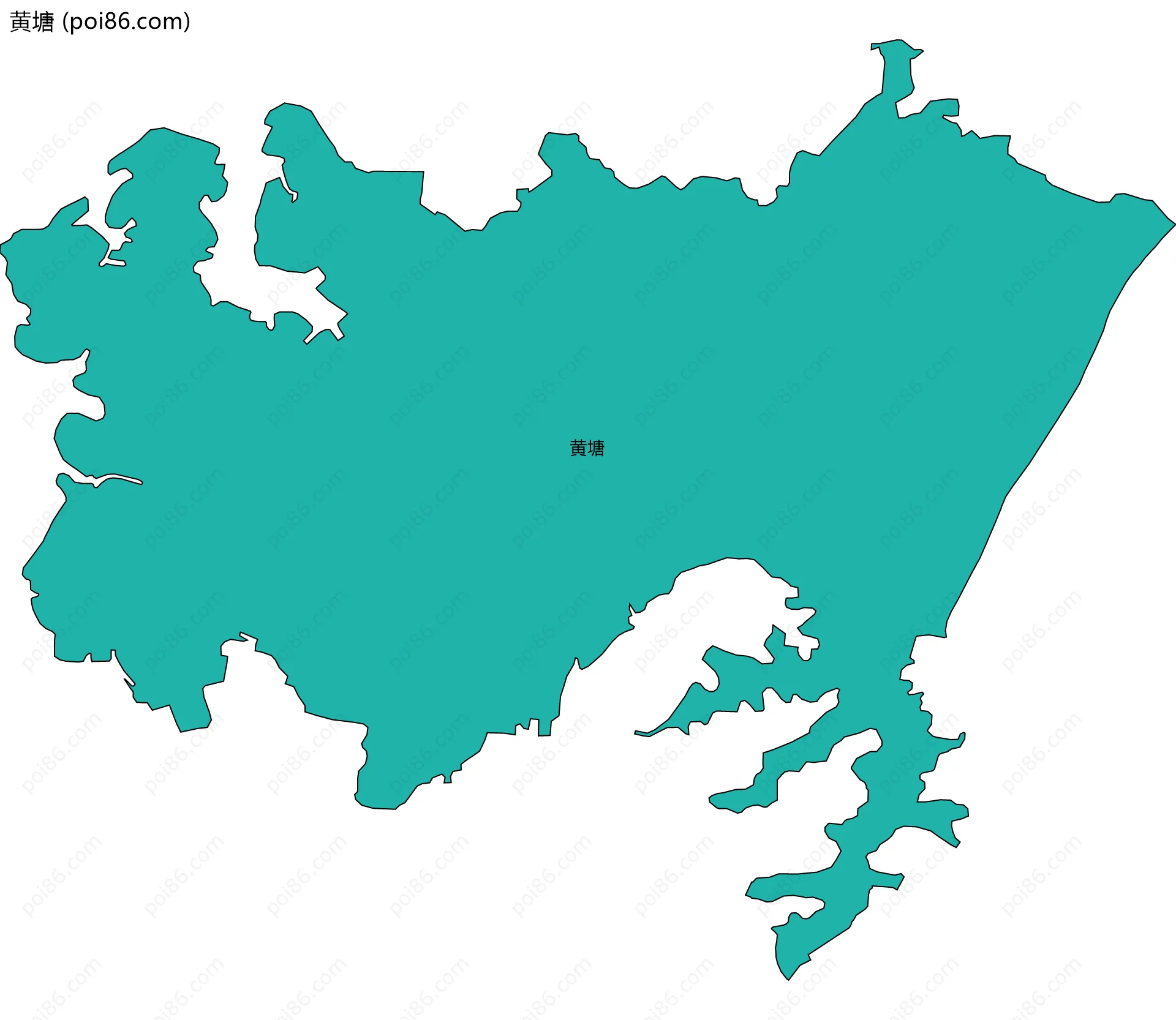 黄塘边界地图