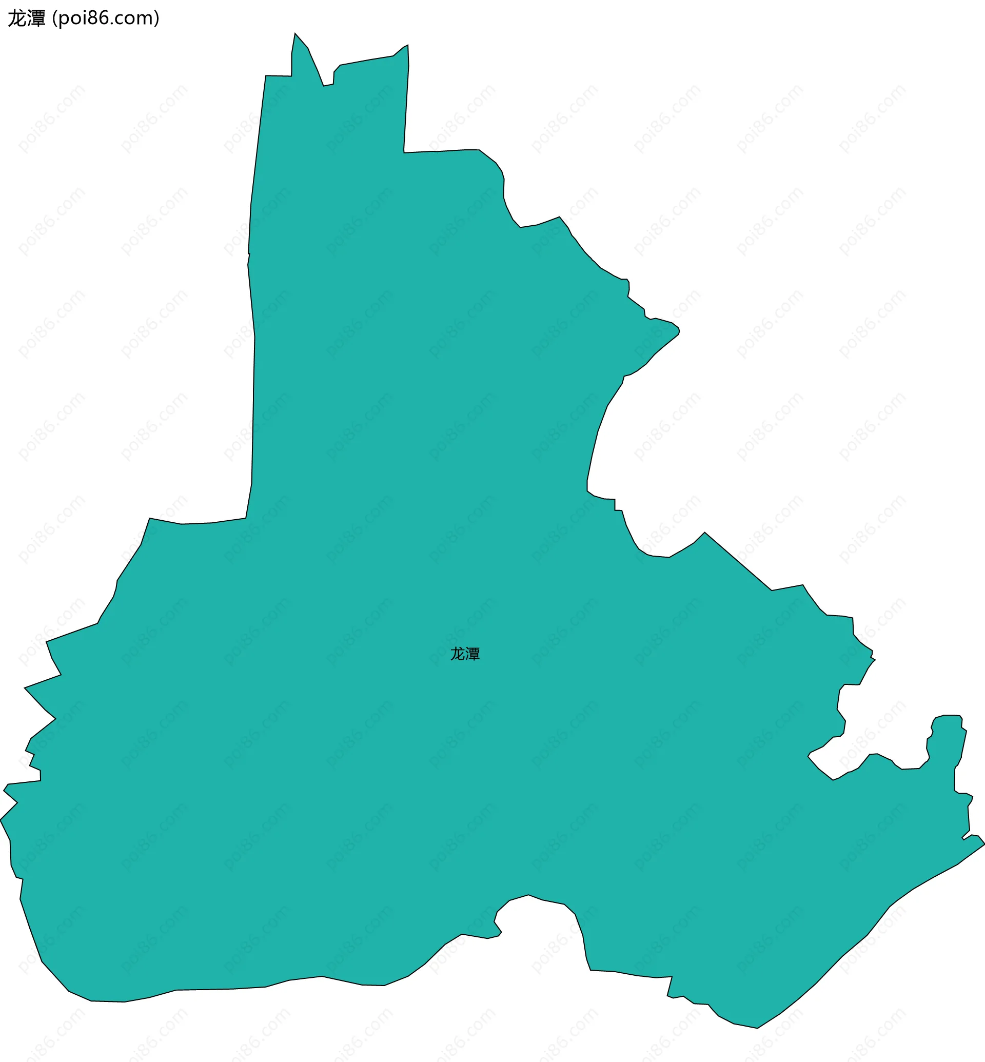 龙潭边界地图