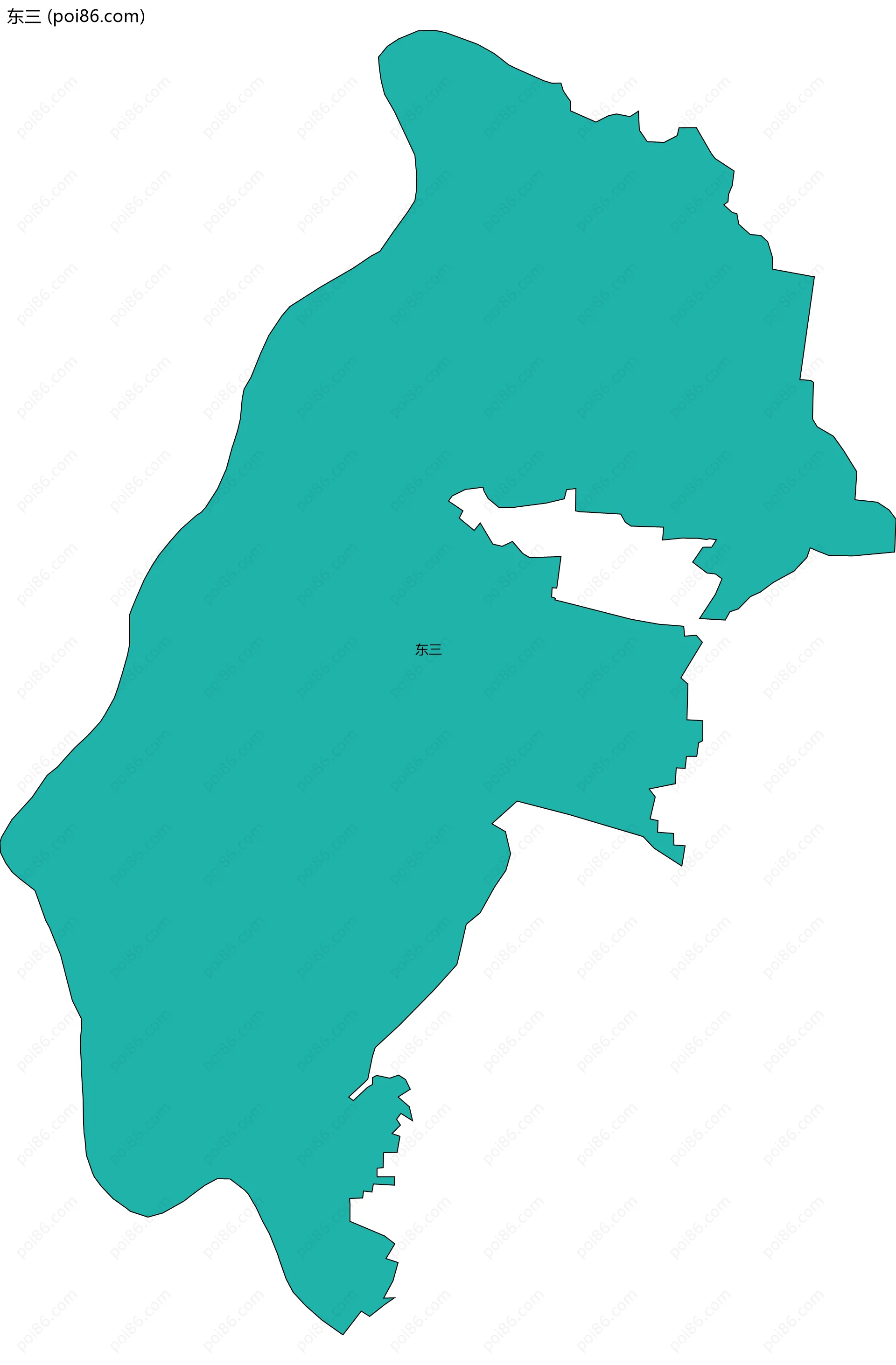 东三边界地图