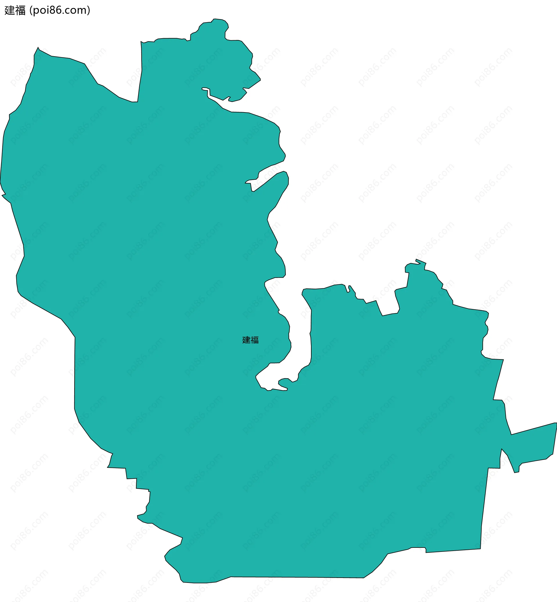 建福边界地图