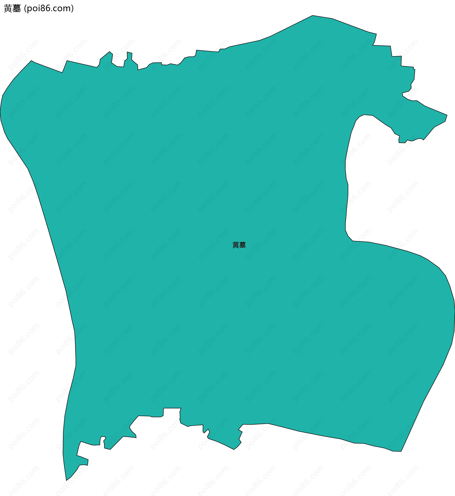 黄墓边界地图