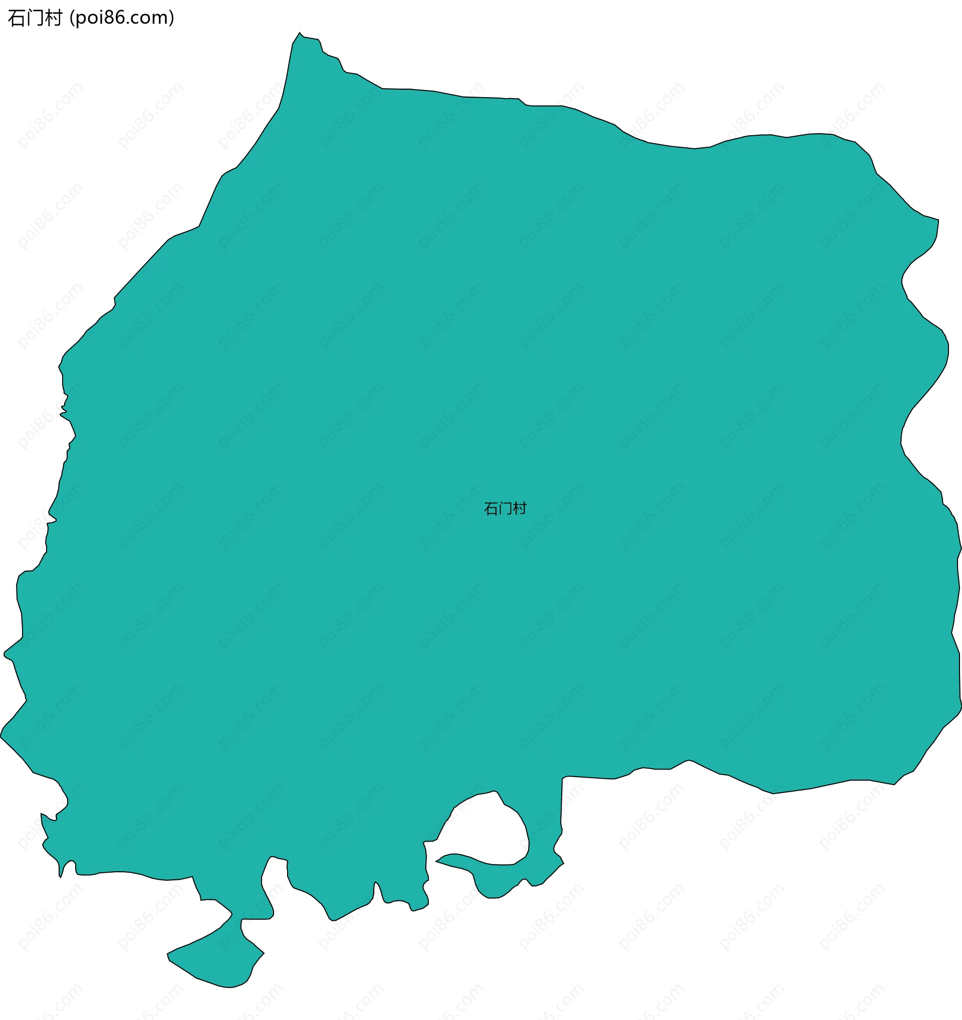 石门村边界地图