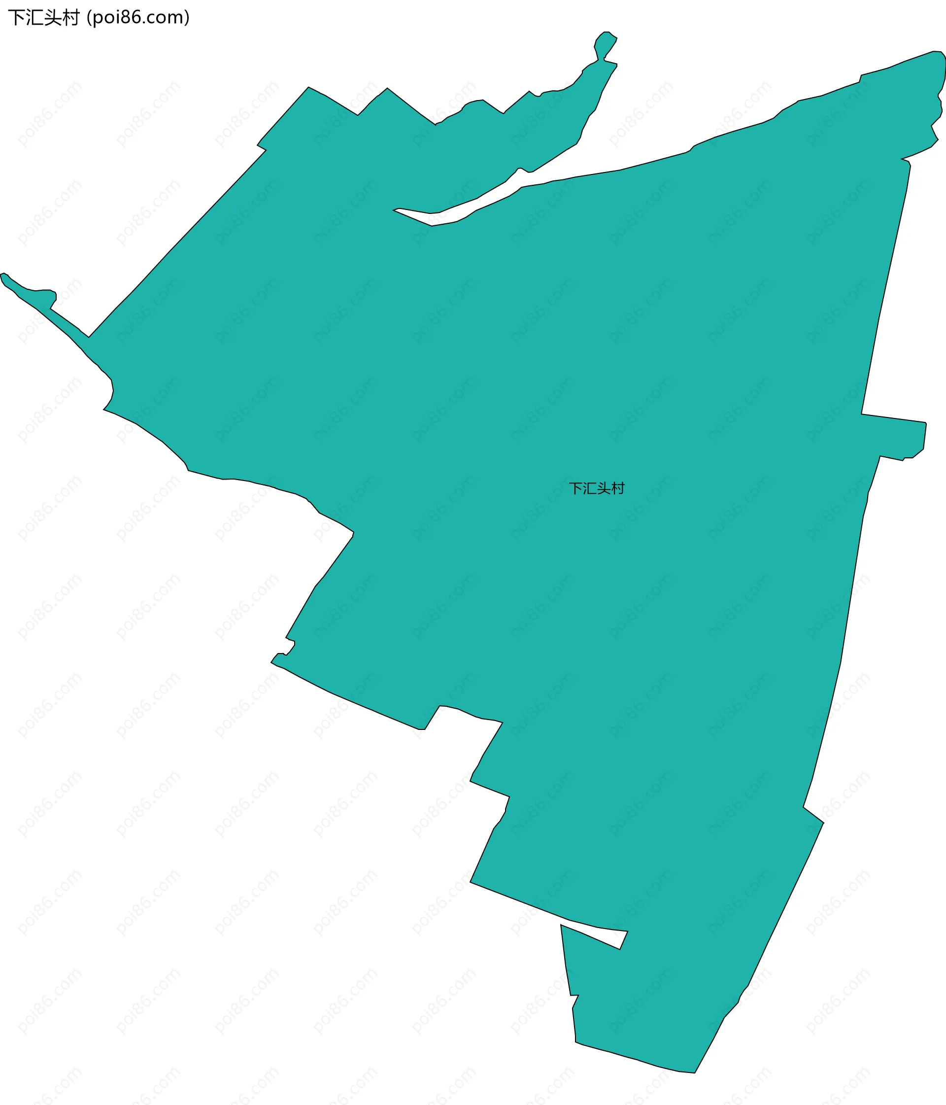 下汇头村边界地图