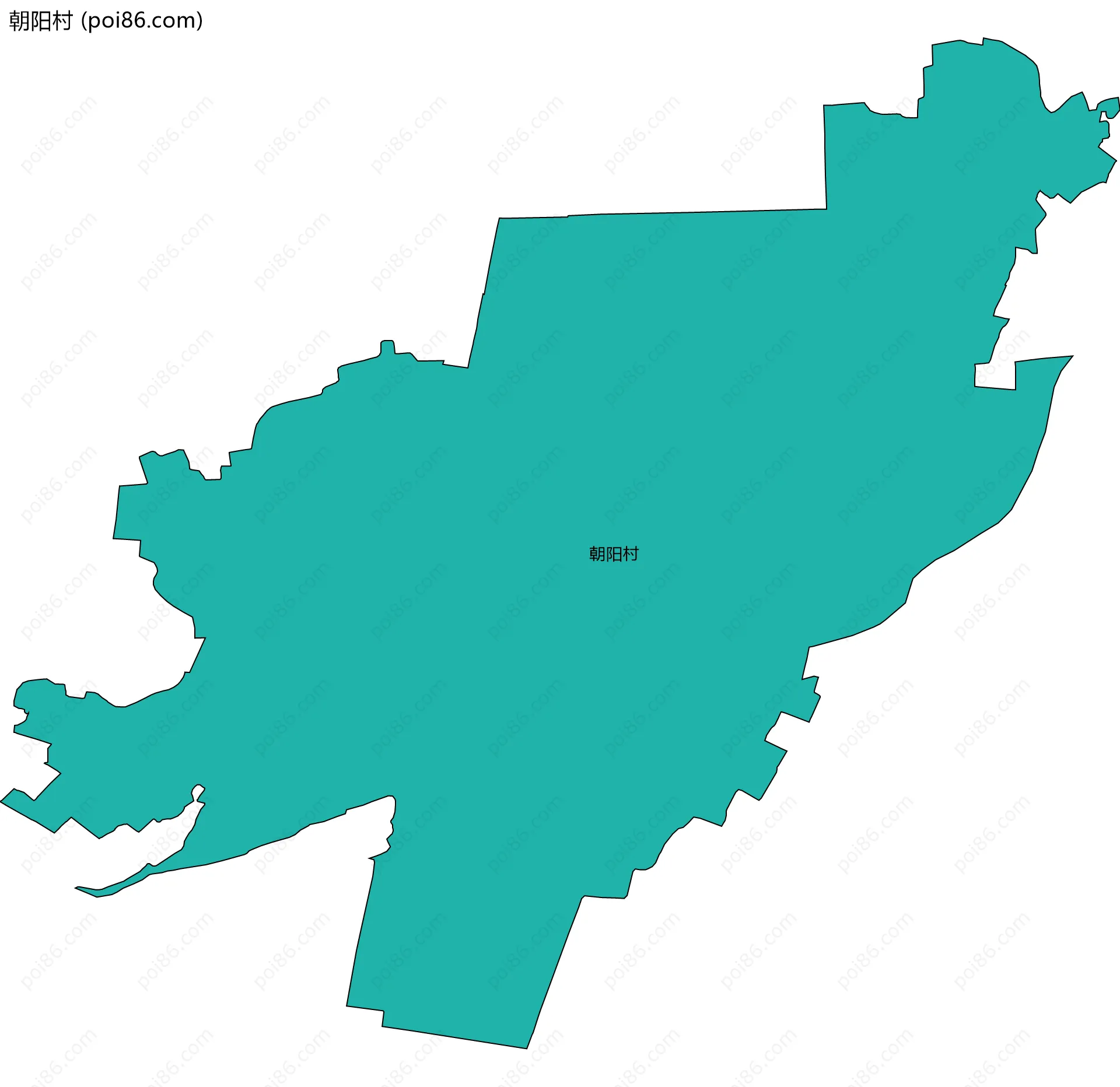 朝阳村边界地图