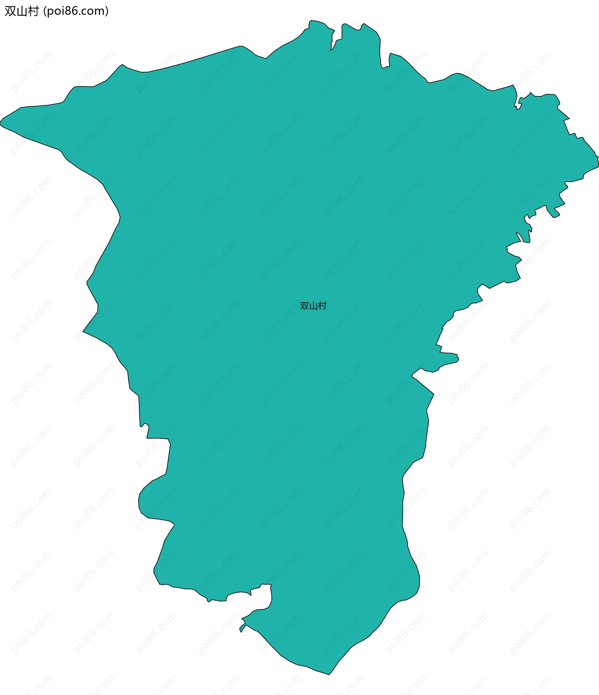 双山村边界地图