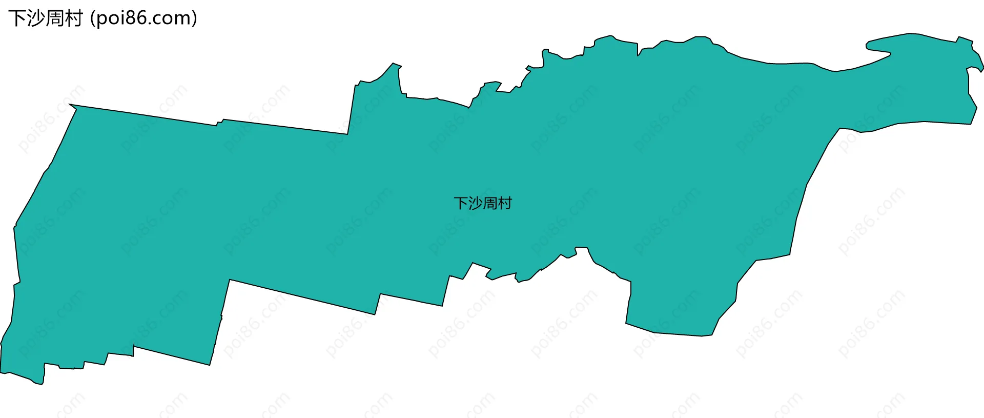 下沙周村边界地图