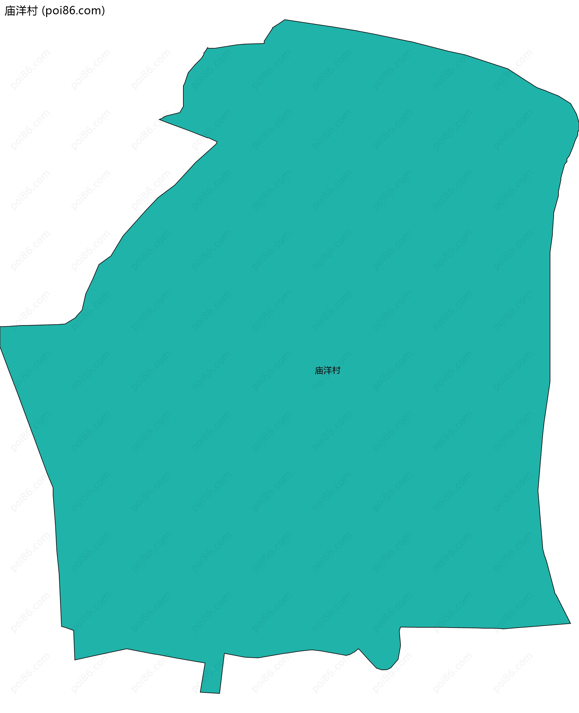 庙洋村边界地图