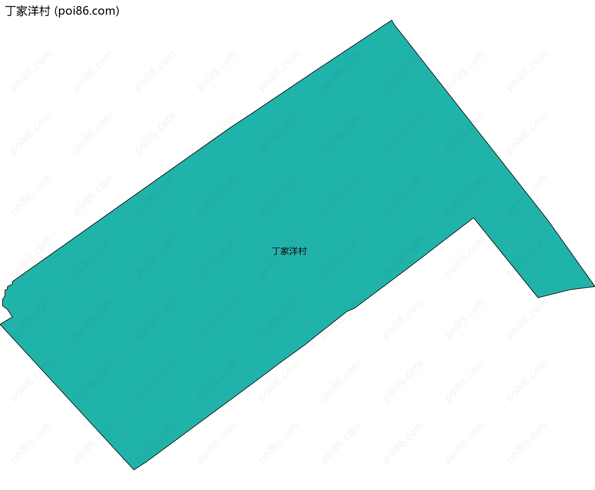 丁家洋村边界地图
