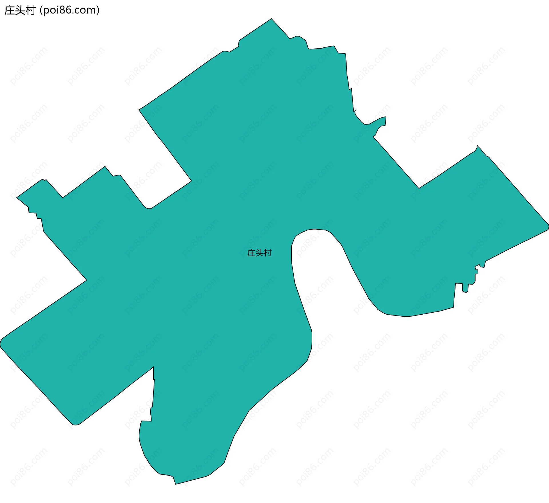 庄头村边界地图