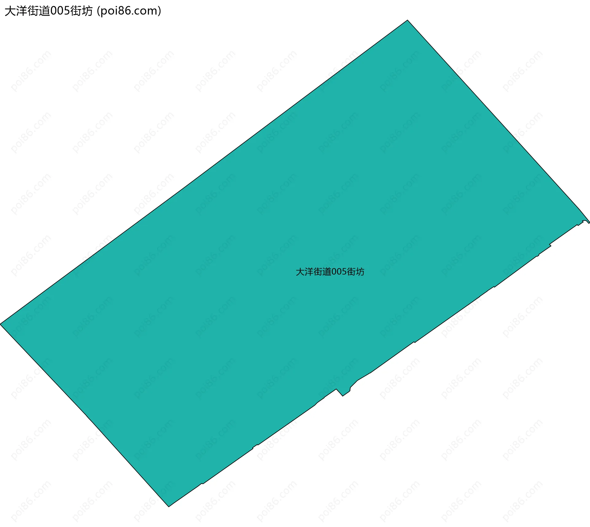 大洋街道005街坊边界地图