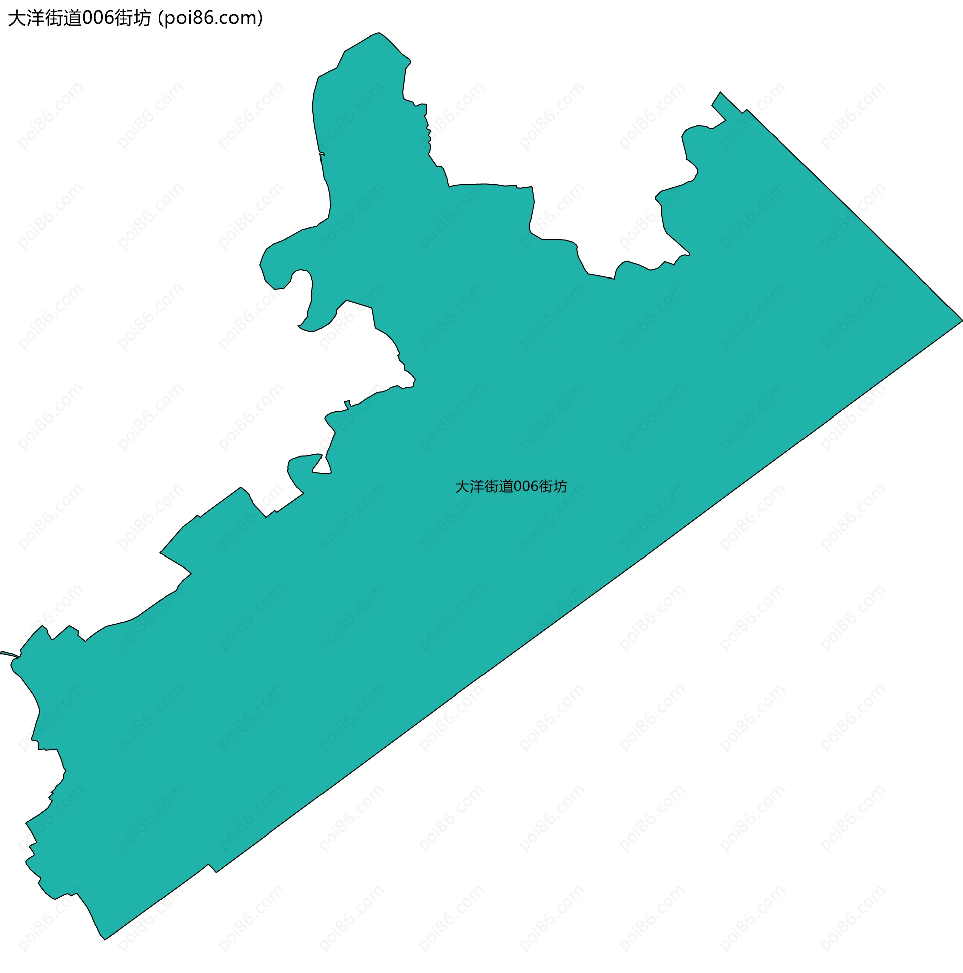 大洋街道006街坊边界地图
