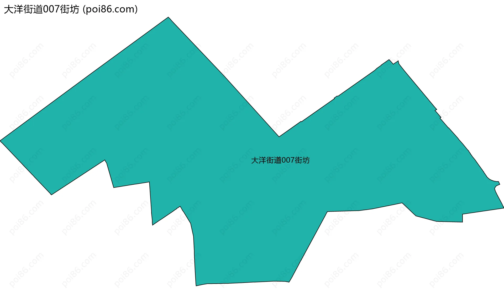 大洋街道007街坊边界地图
