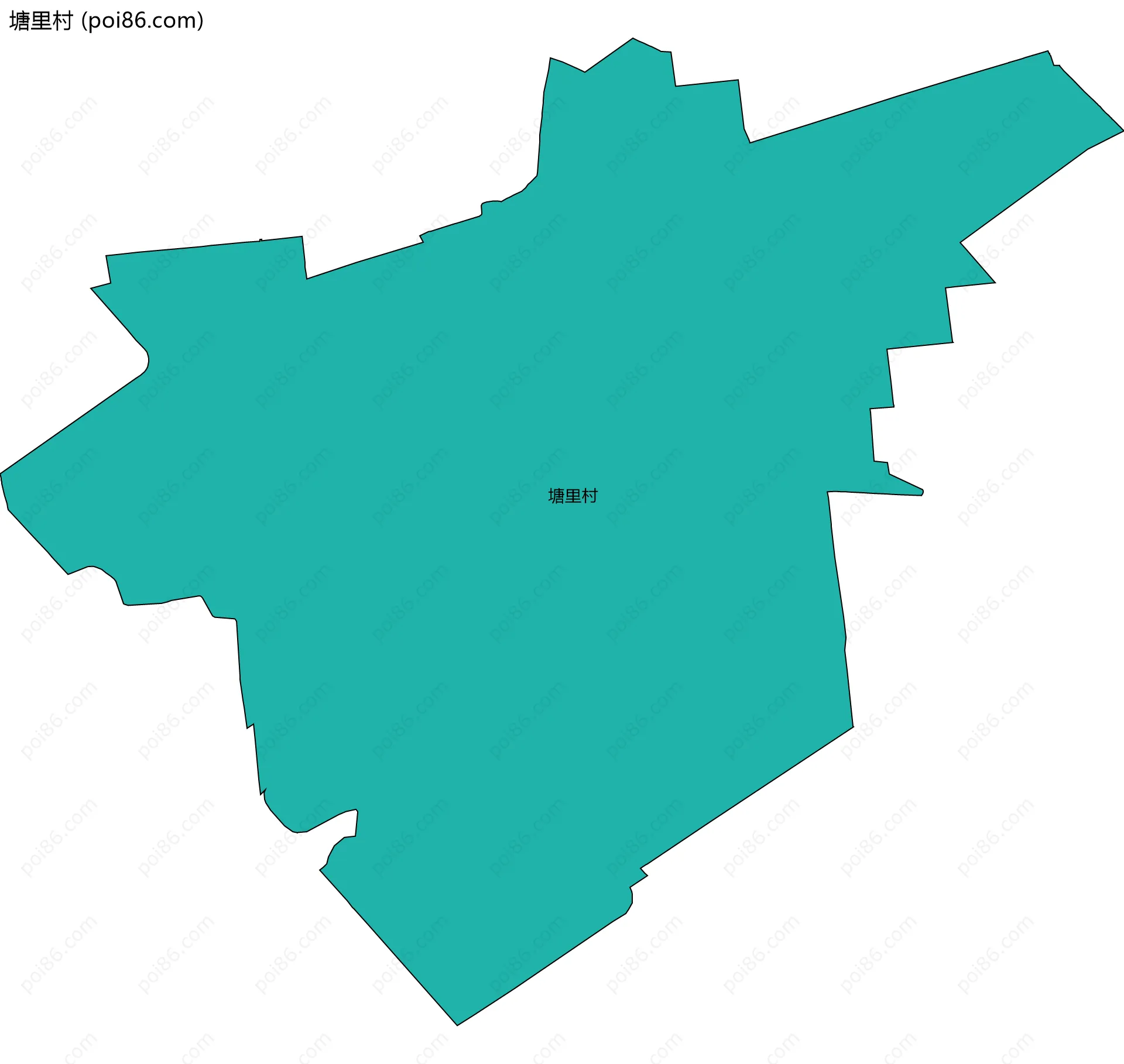 塘里村边界地图