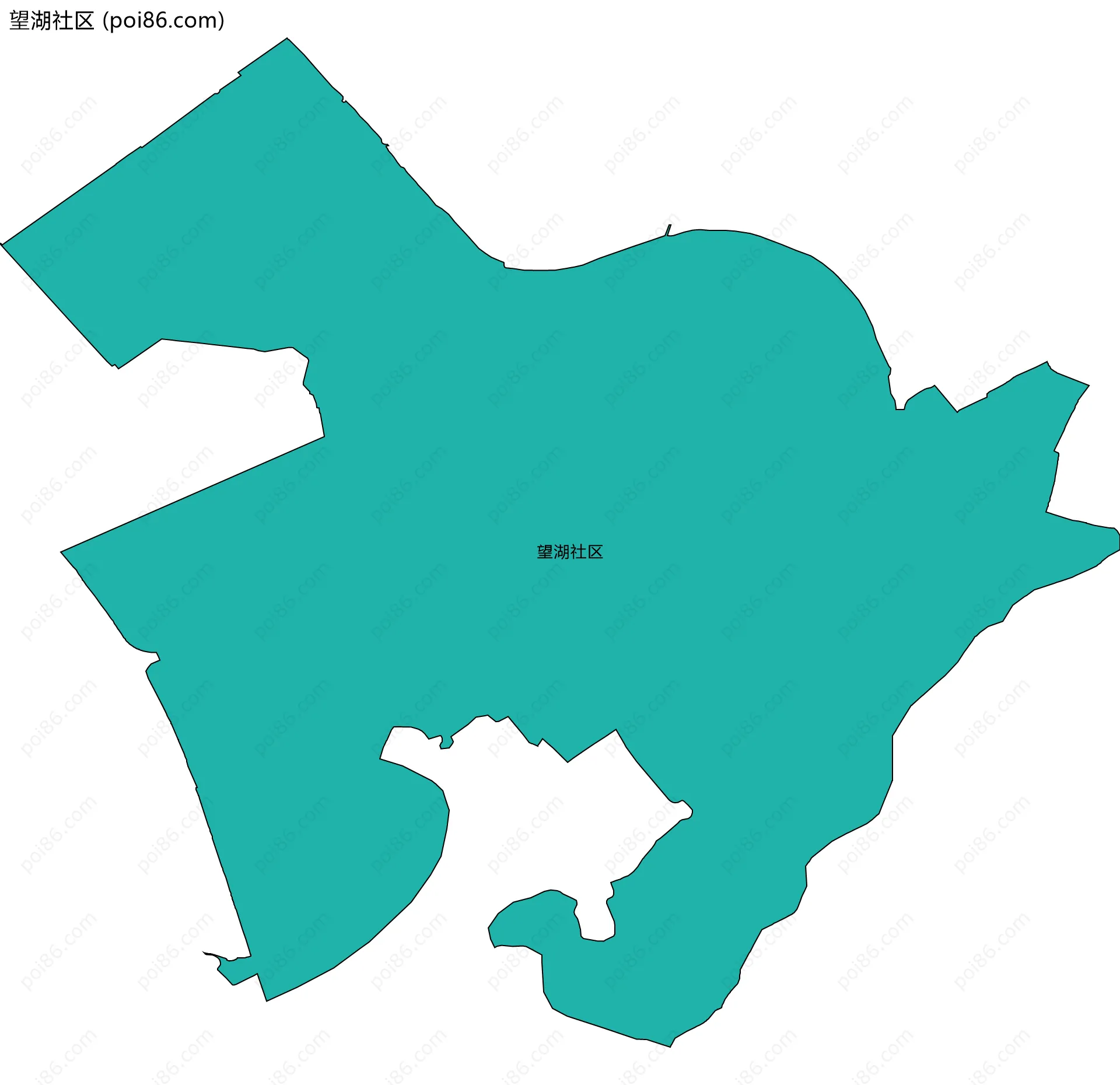 望湖社区边界地图
