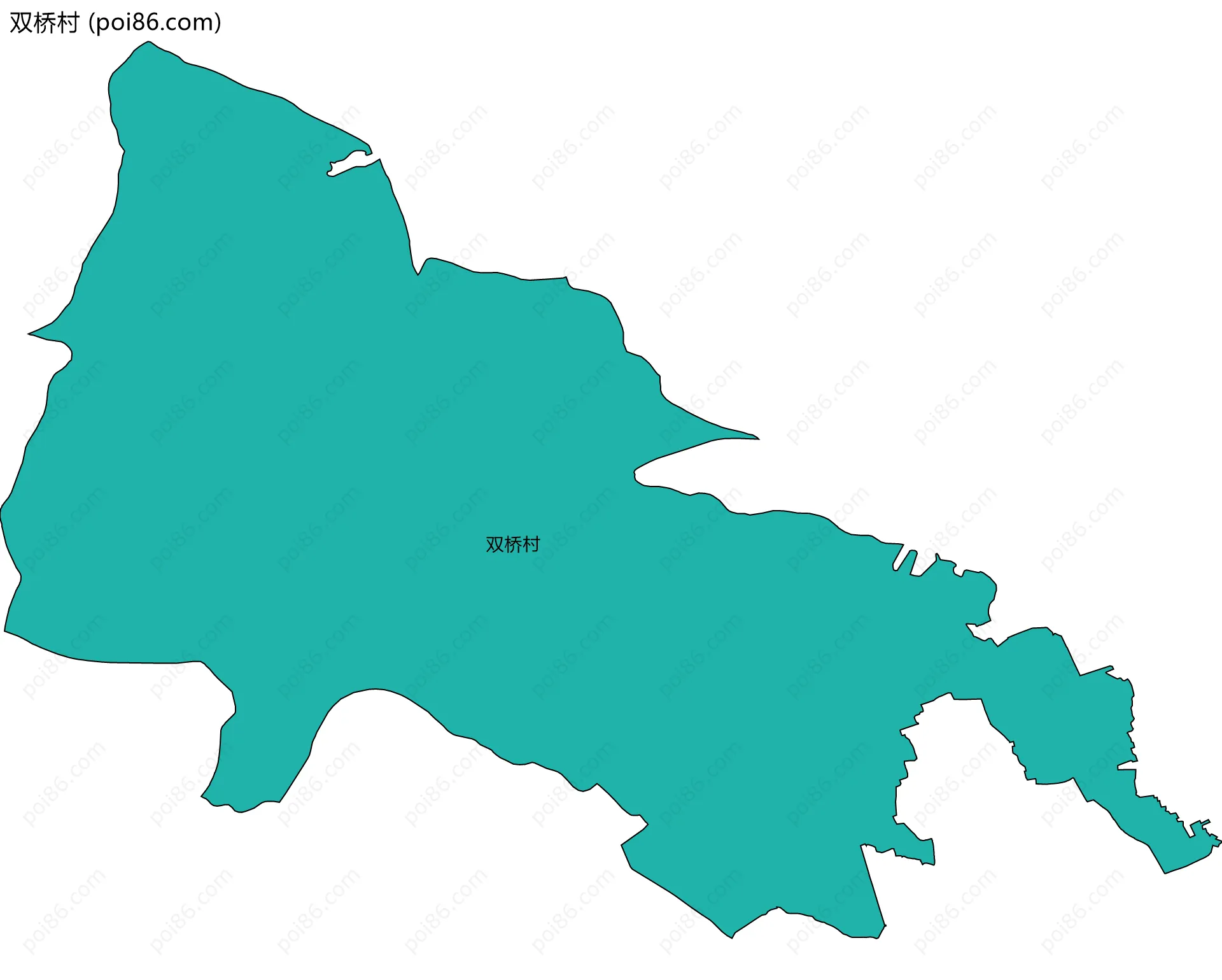 双桥村边界地图