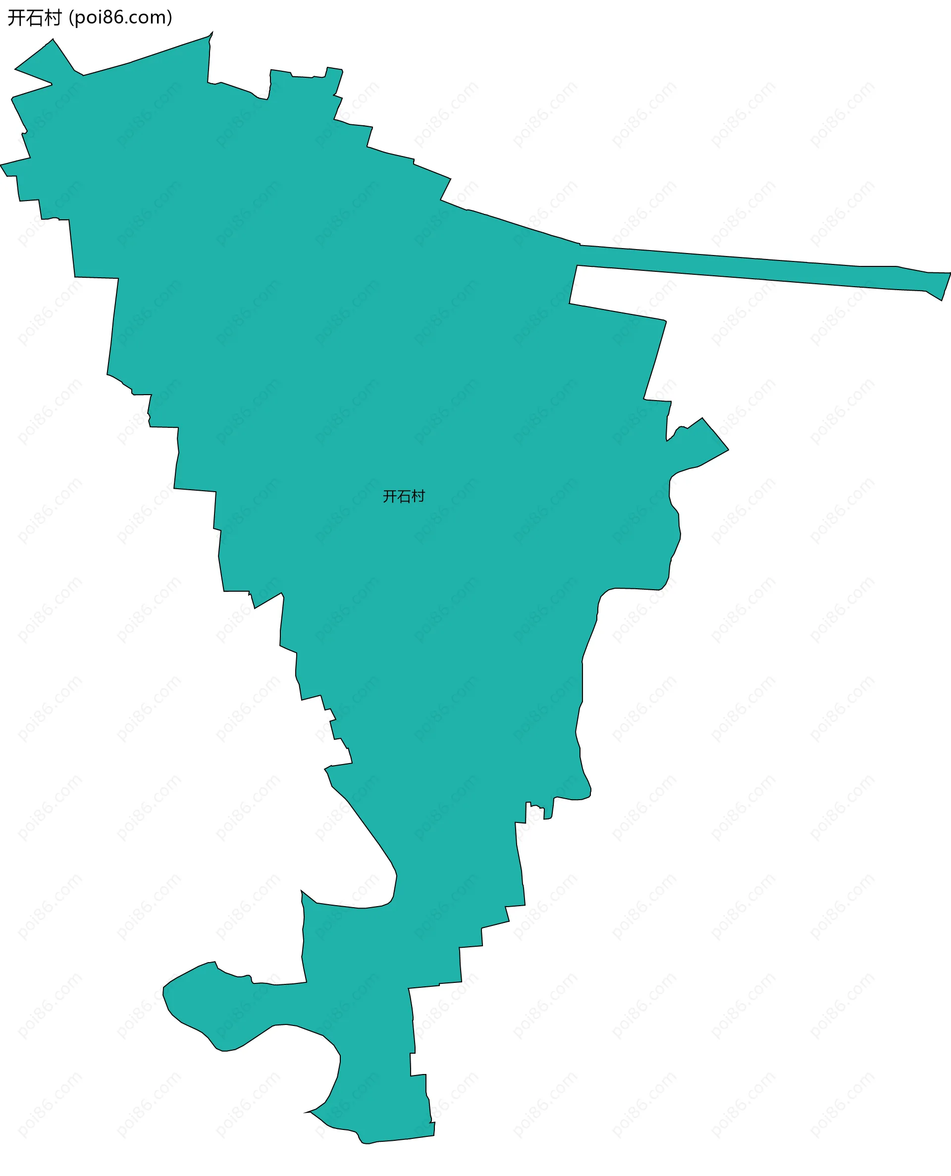 开石村边界地图