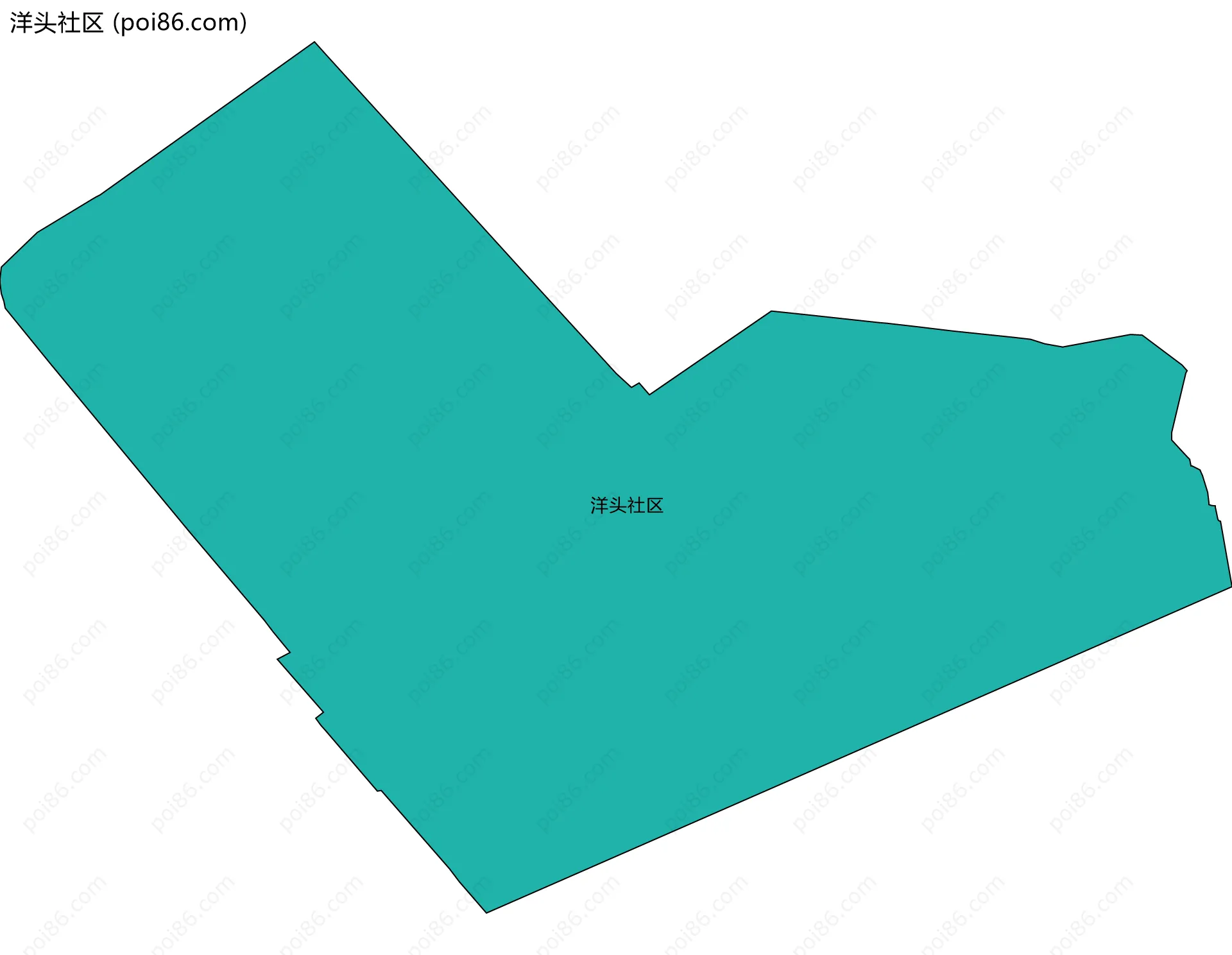 洋头社区边界地图