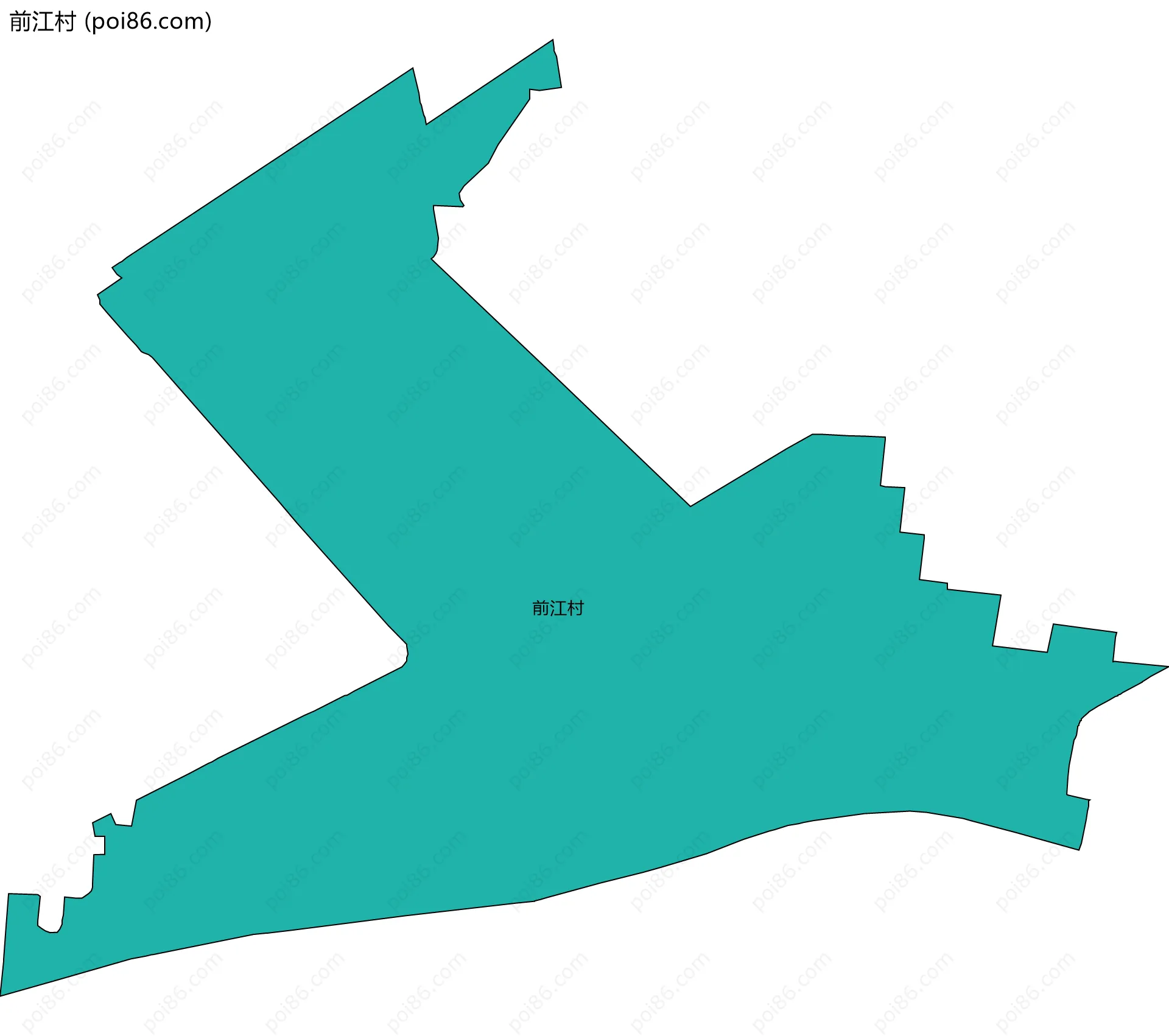 前江村边界地图