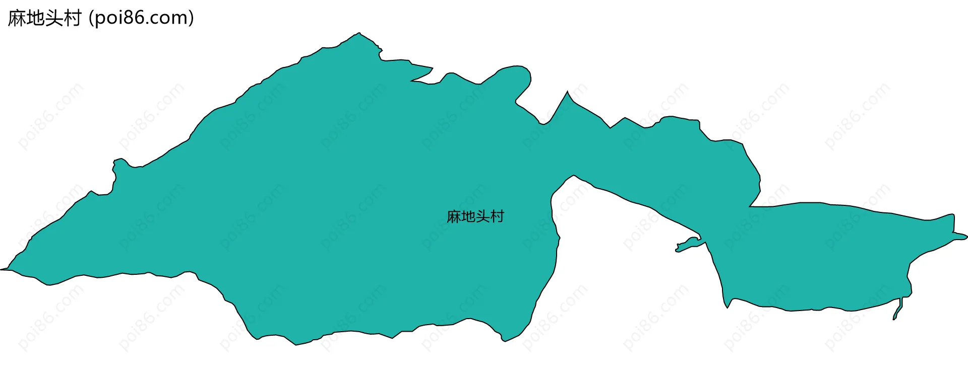 麻地头村边界地图