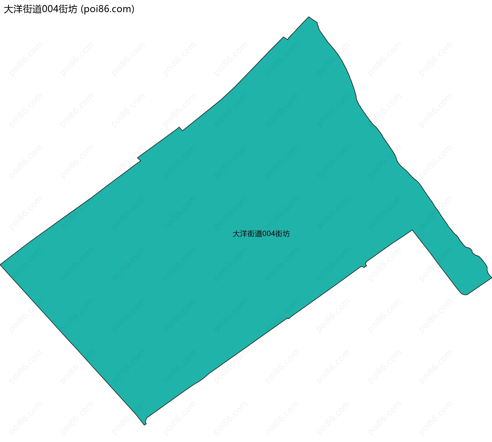 大洋街道004街坊边界地图