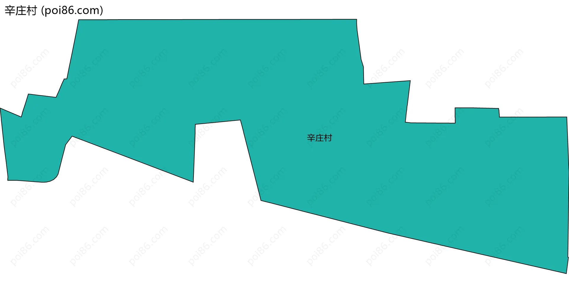 辛庄村边界地图