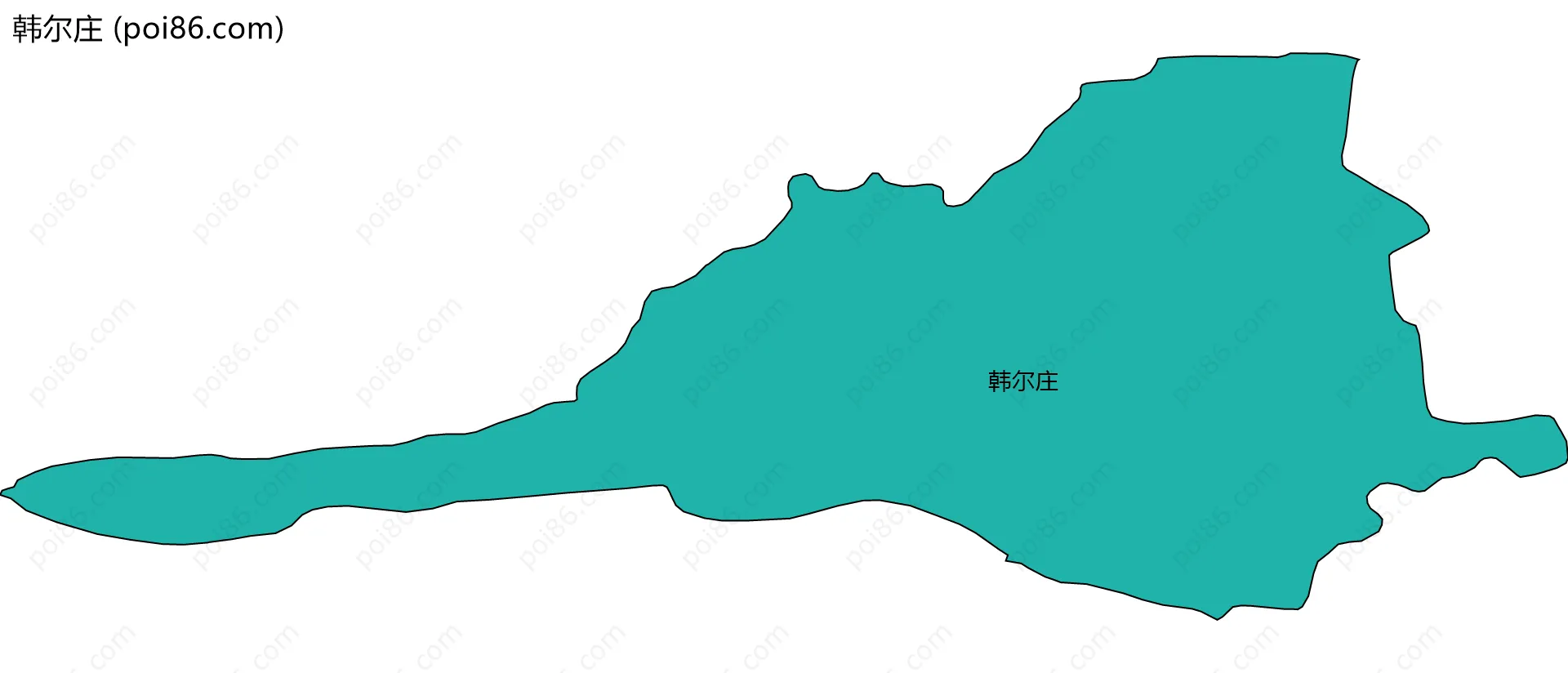 韩尔庄边界地图
