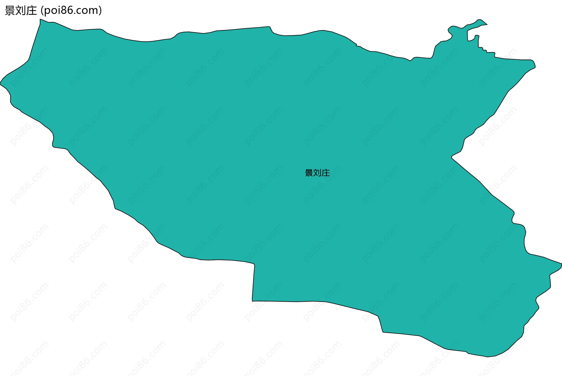 景刘庄边界地图