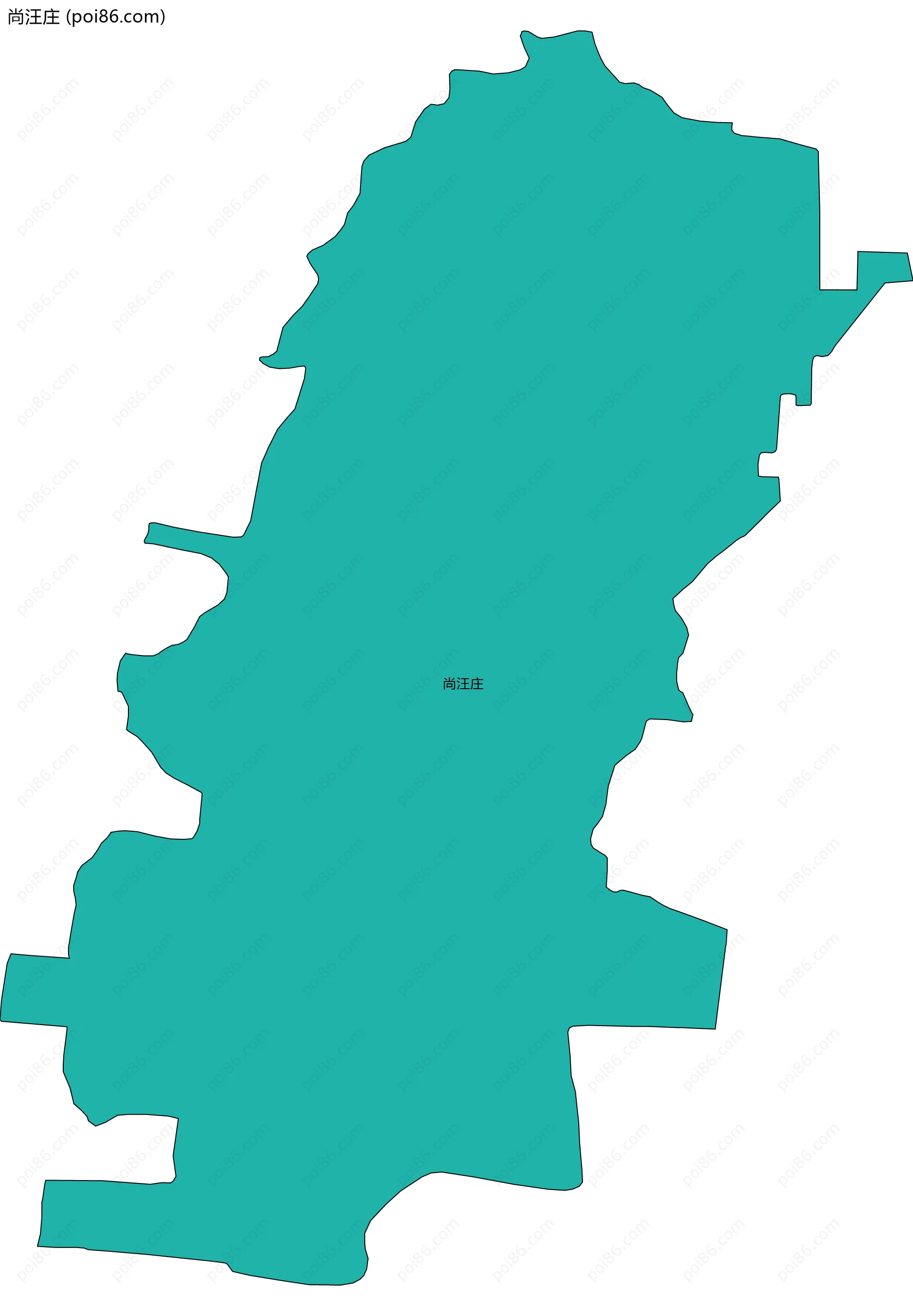 尚汪庄边界地图