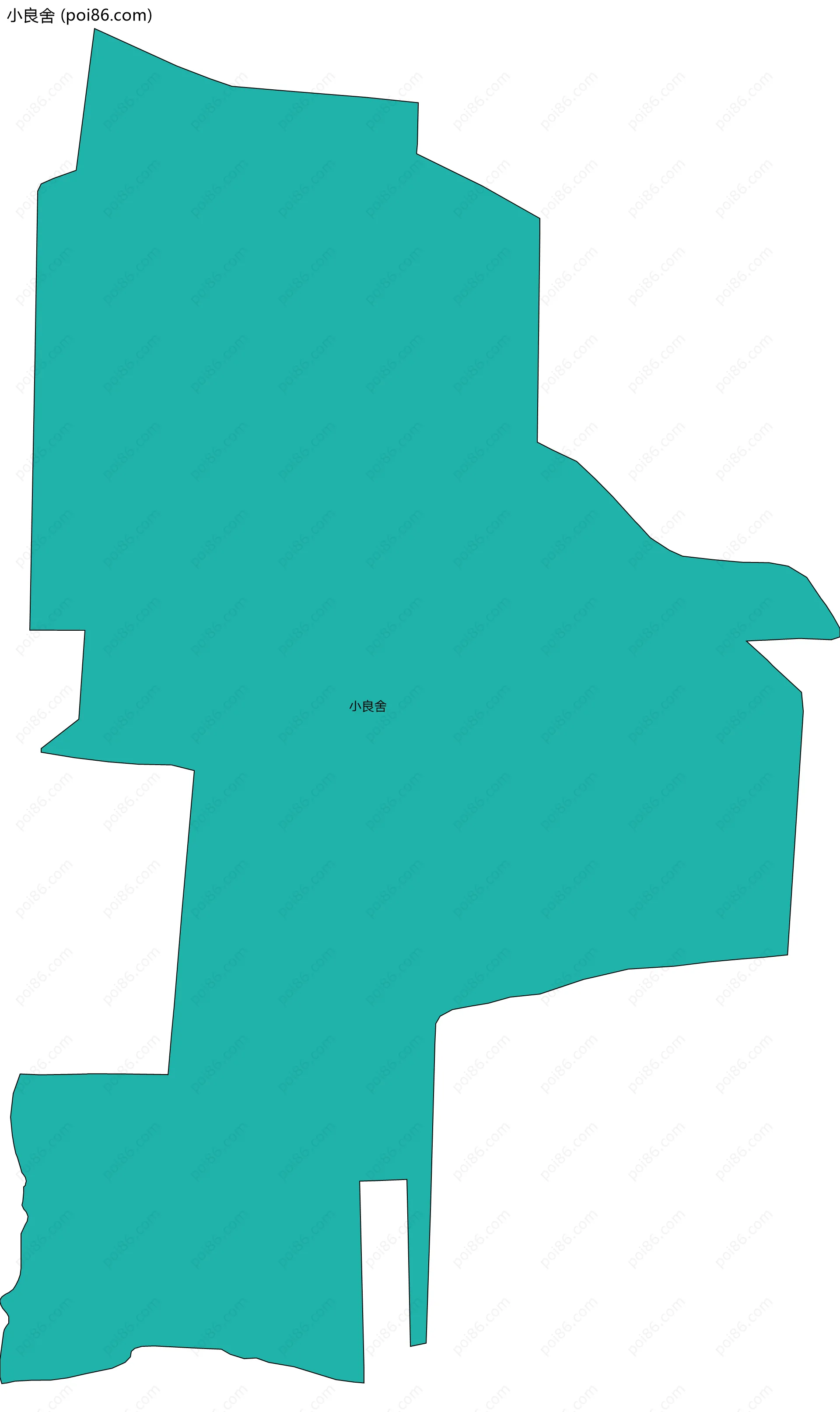 小良舍边界地图