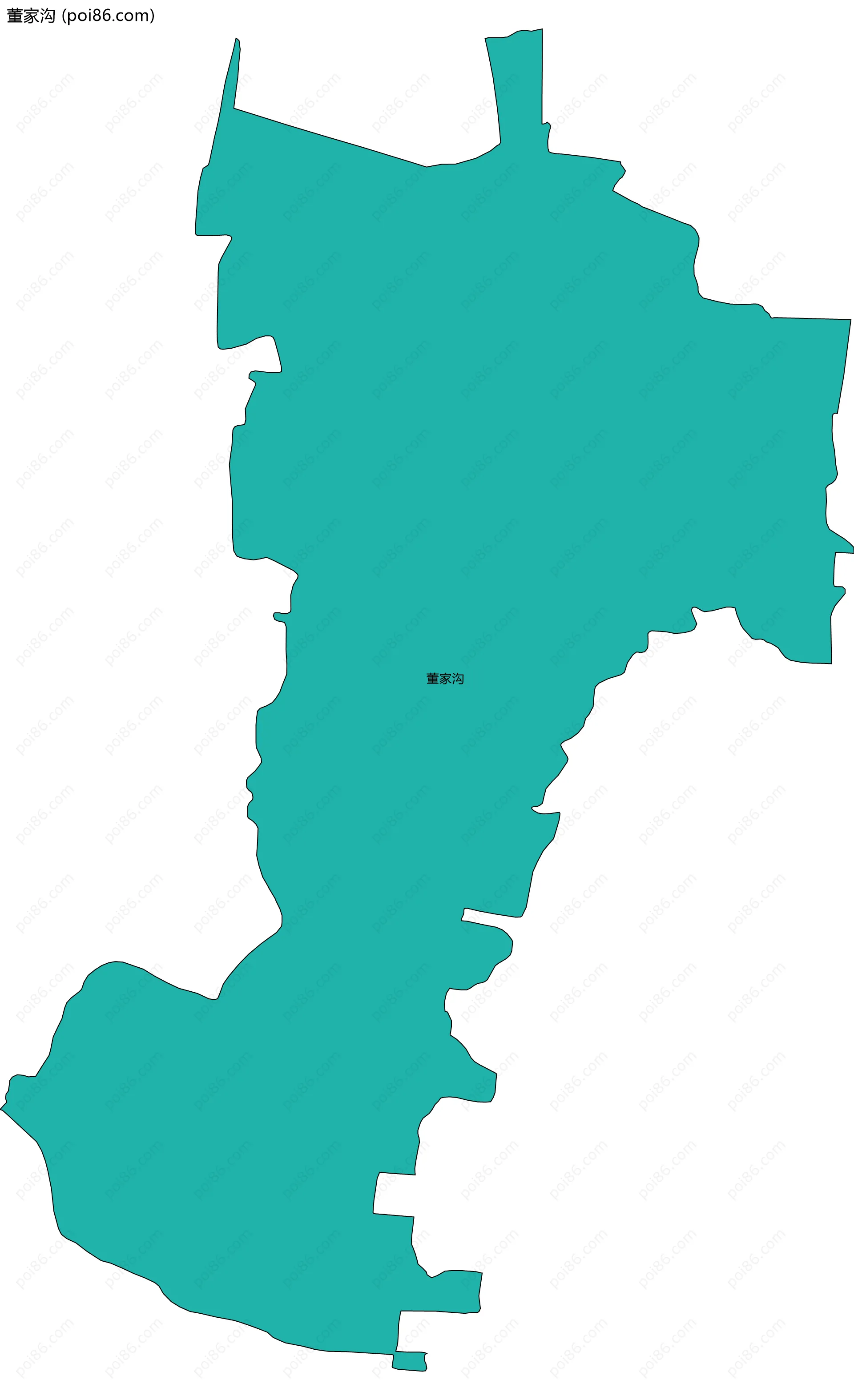 董家沟边界地图