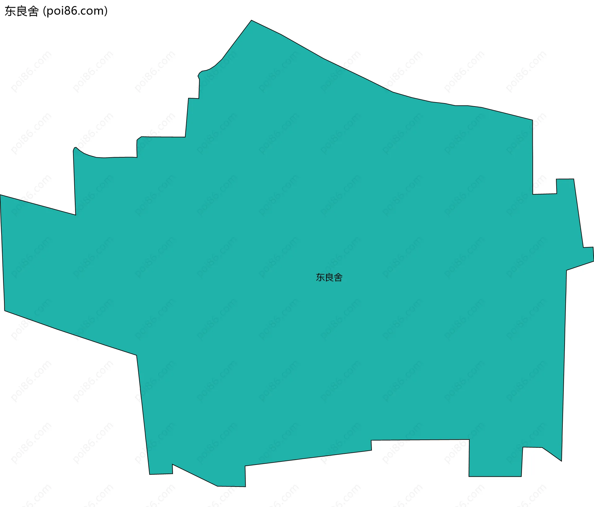 东良舍边界地图
