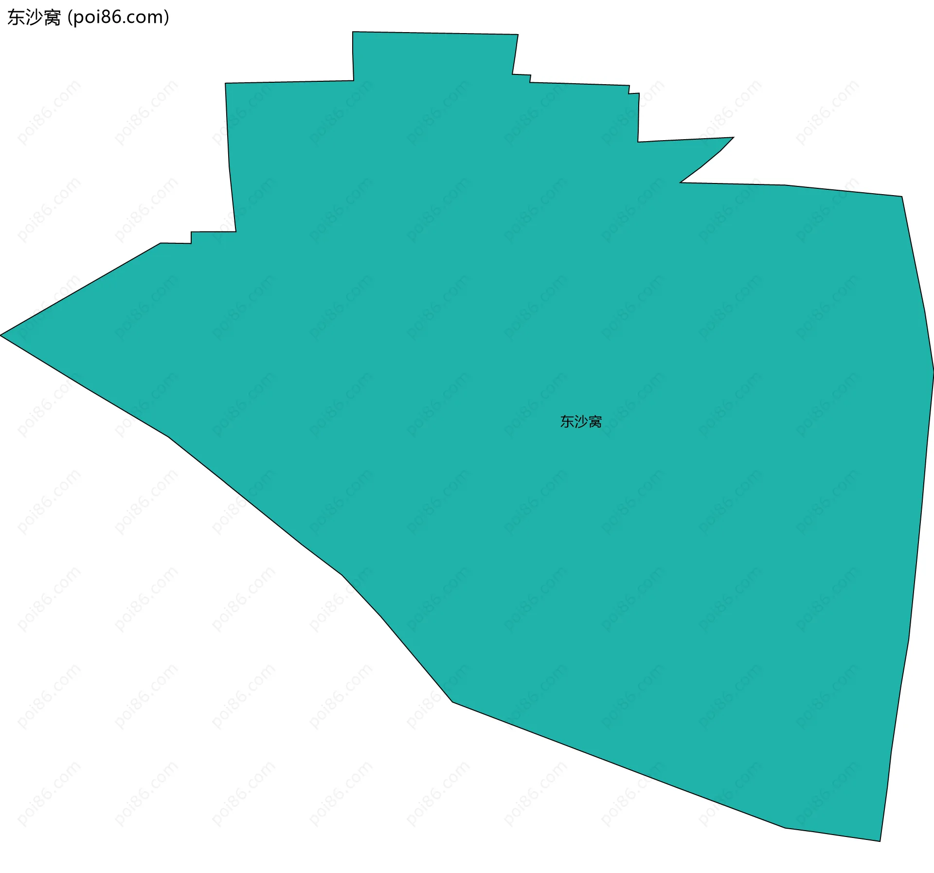 东沙窝边界地图