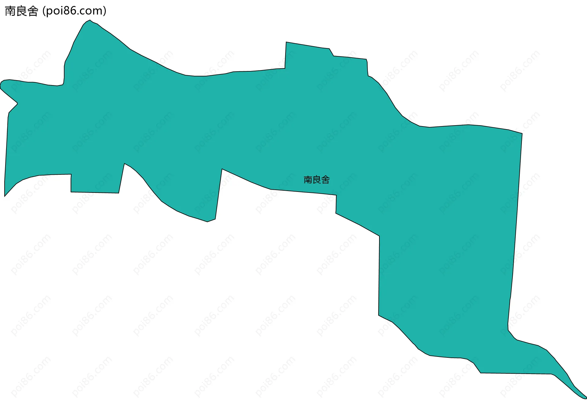 南良舍边界地图