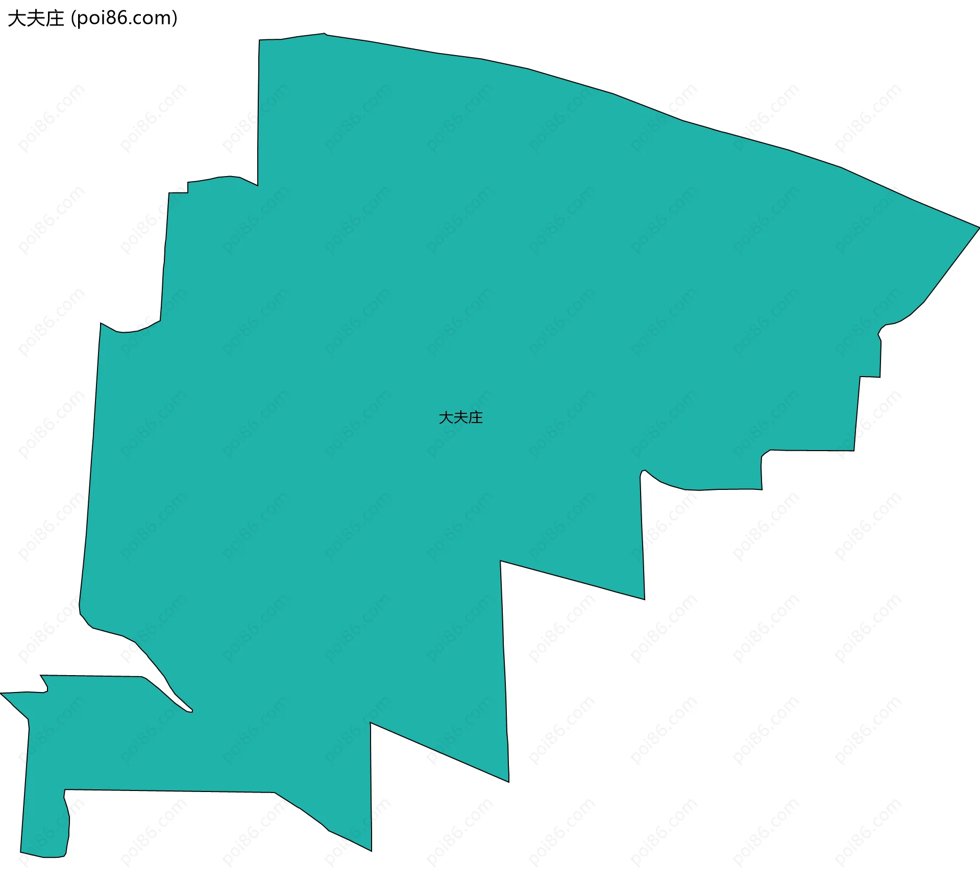 大夫庄边界地图