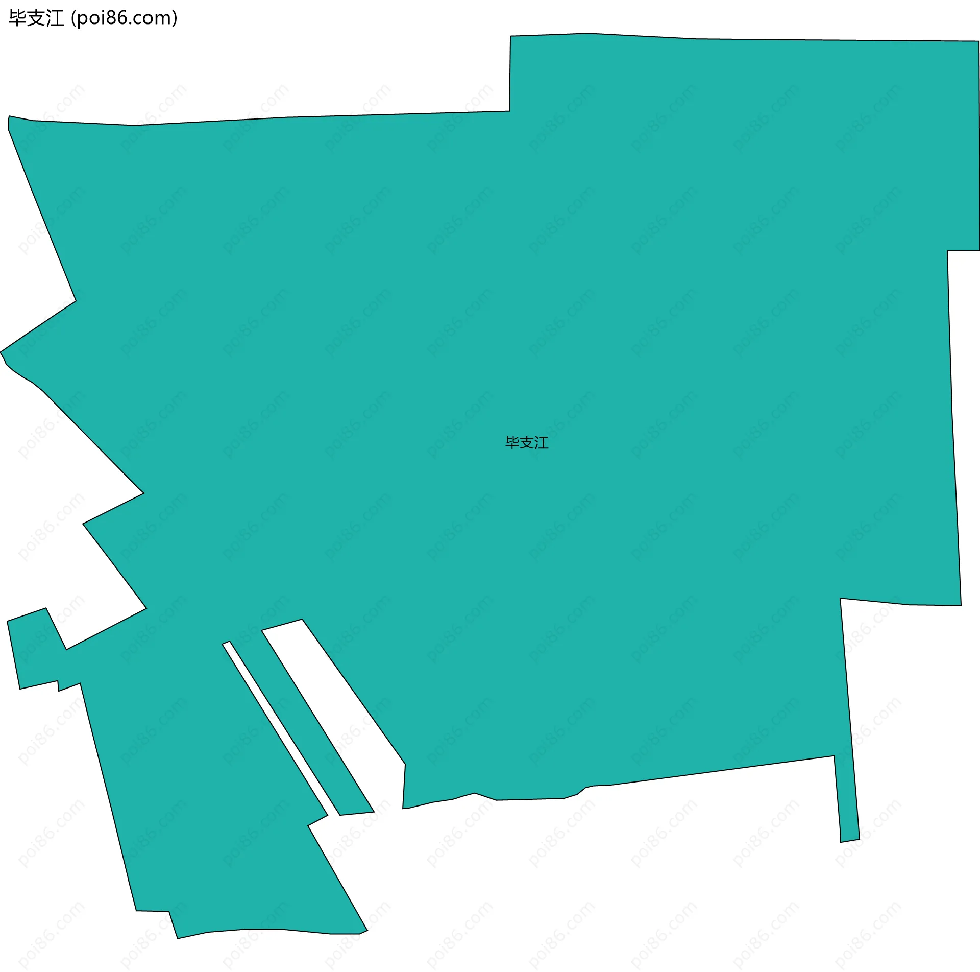 毕支江边界地图
