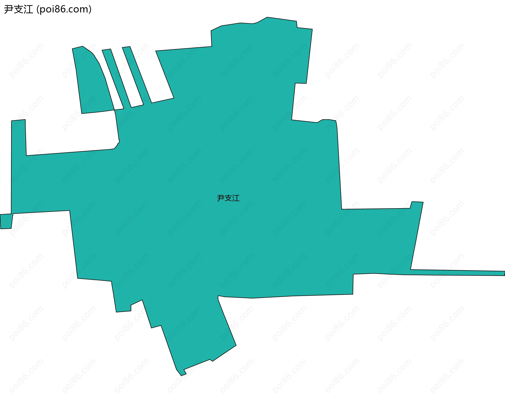 尹支江边界地图