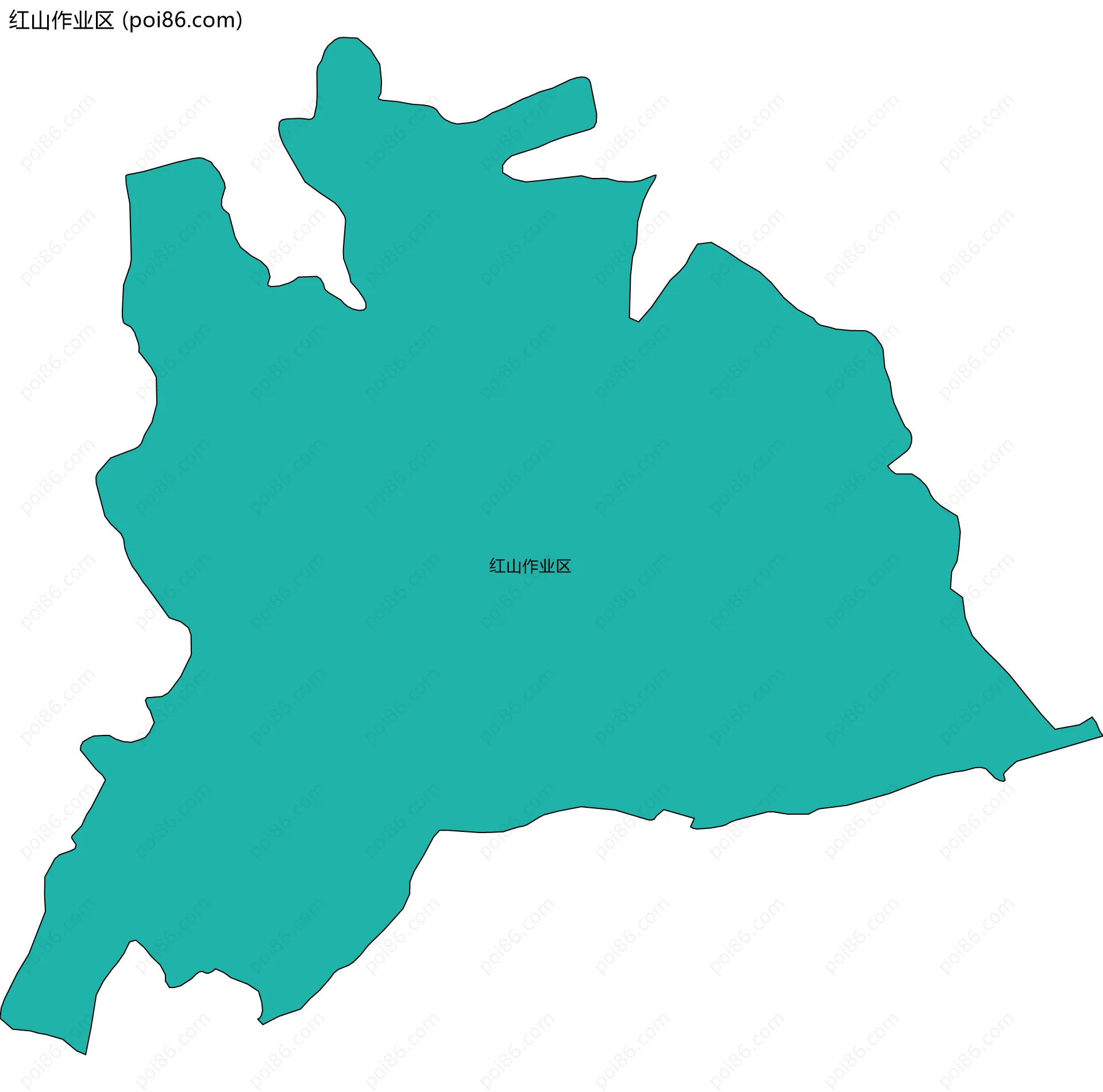 红山作业区边界地图