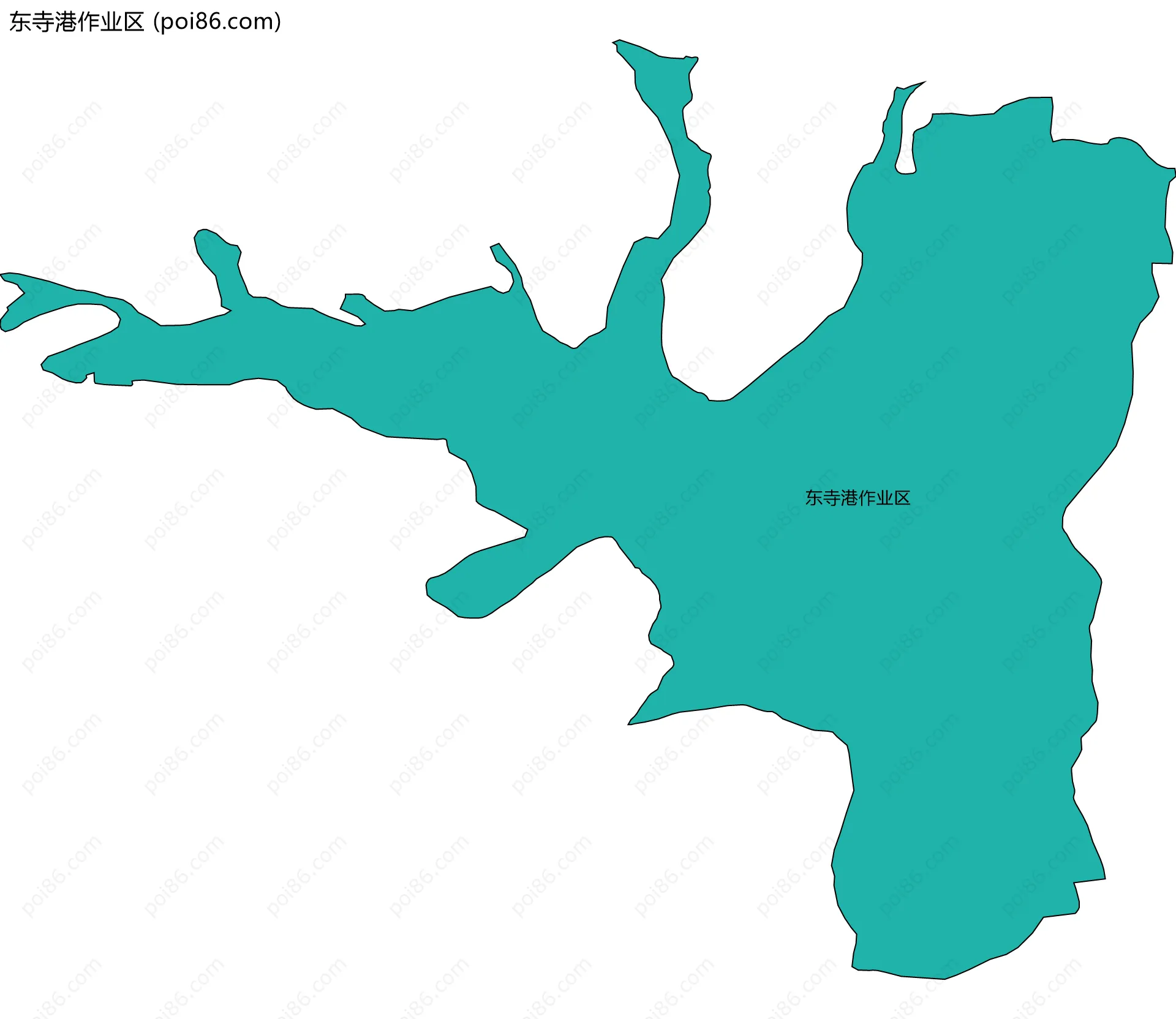 东寺港作业区边界地图