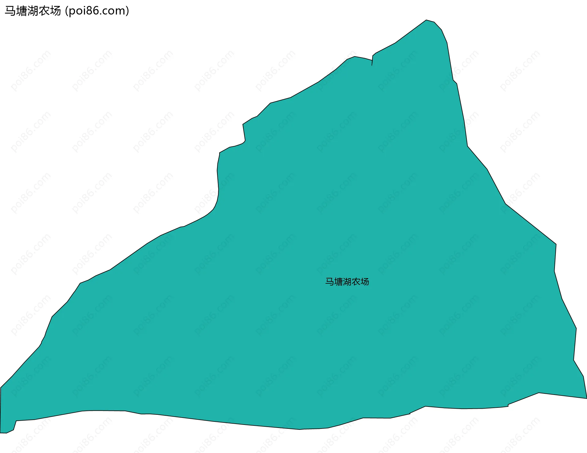 马塘湖农场边界地图