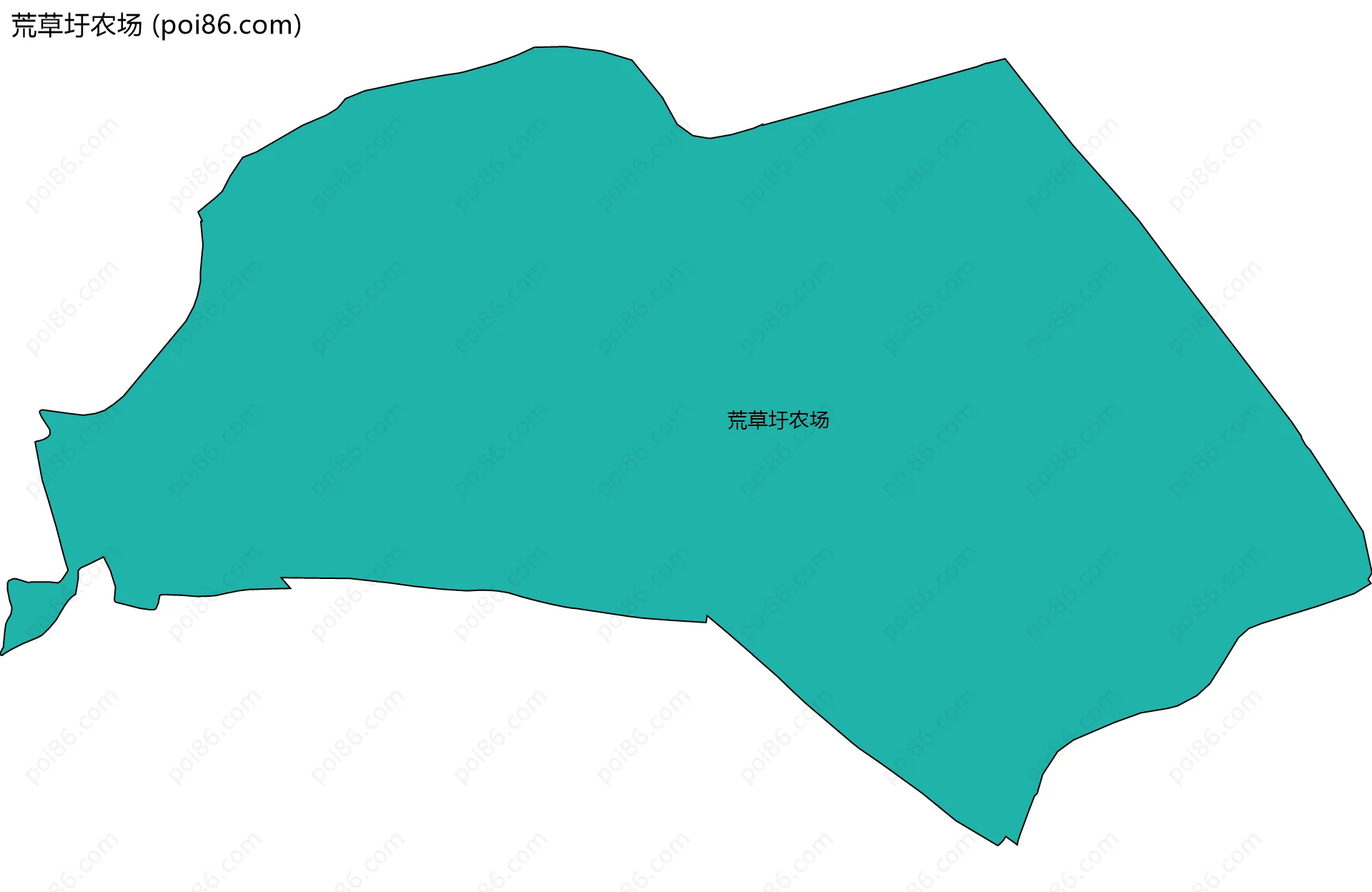 荒草圩农场边界地图