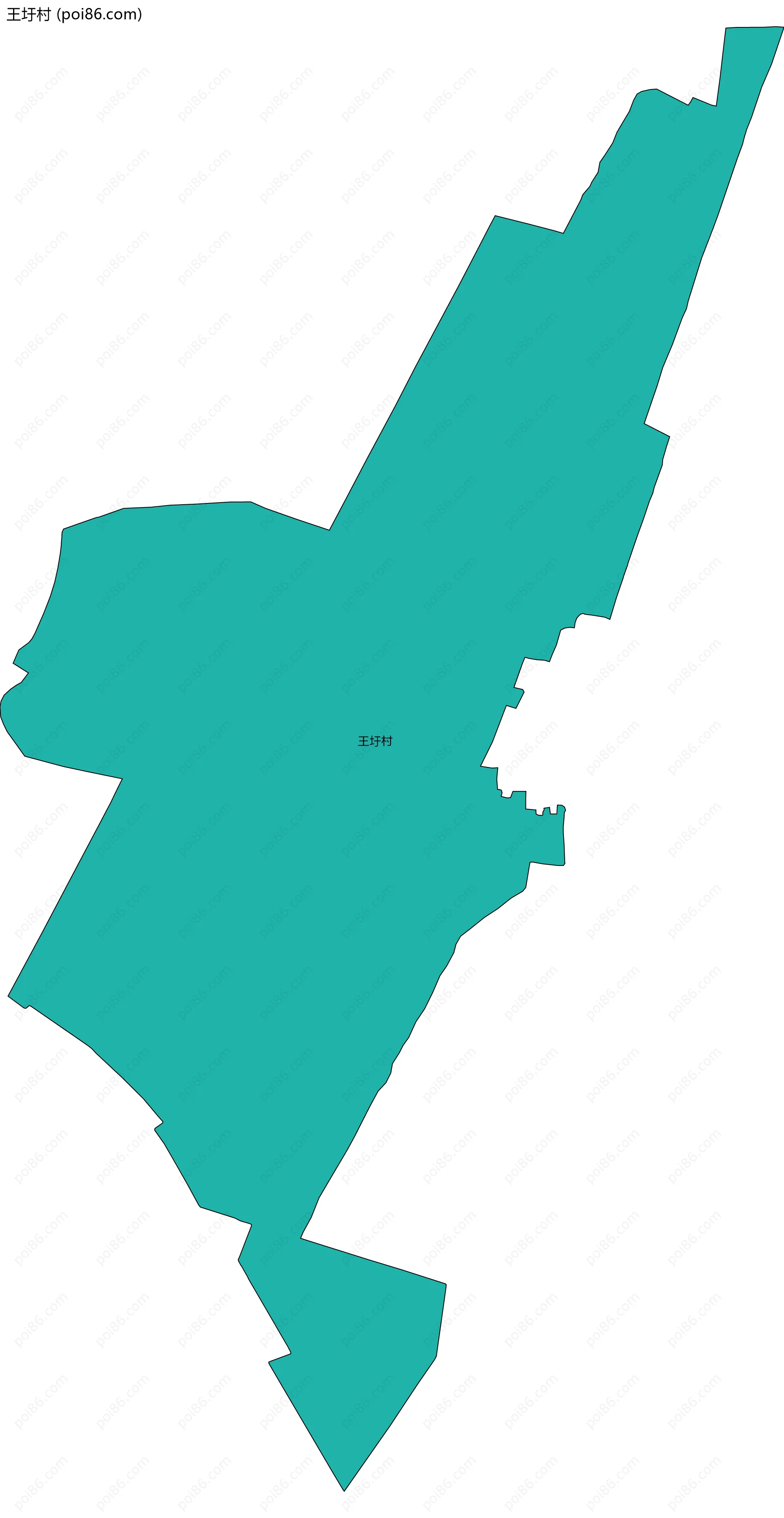 王圩村边界地图