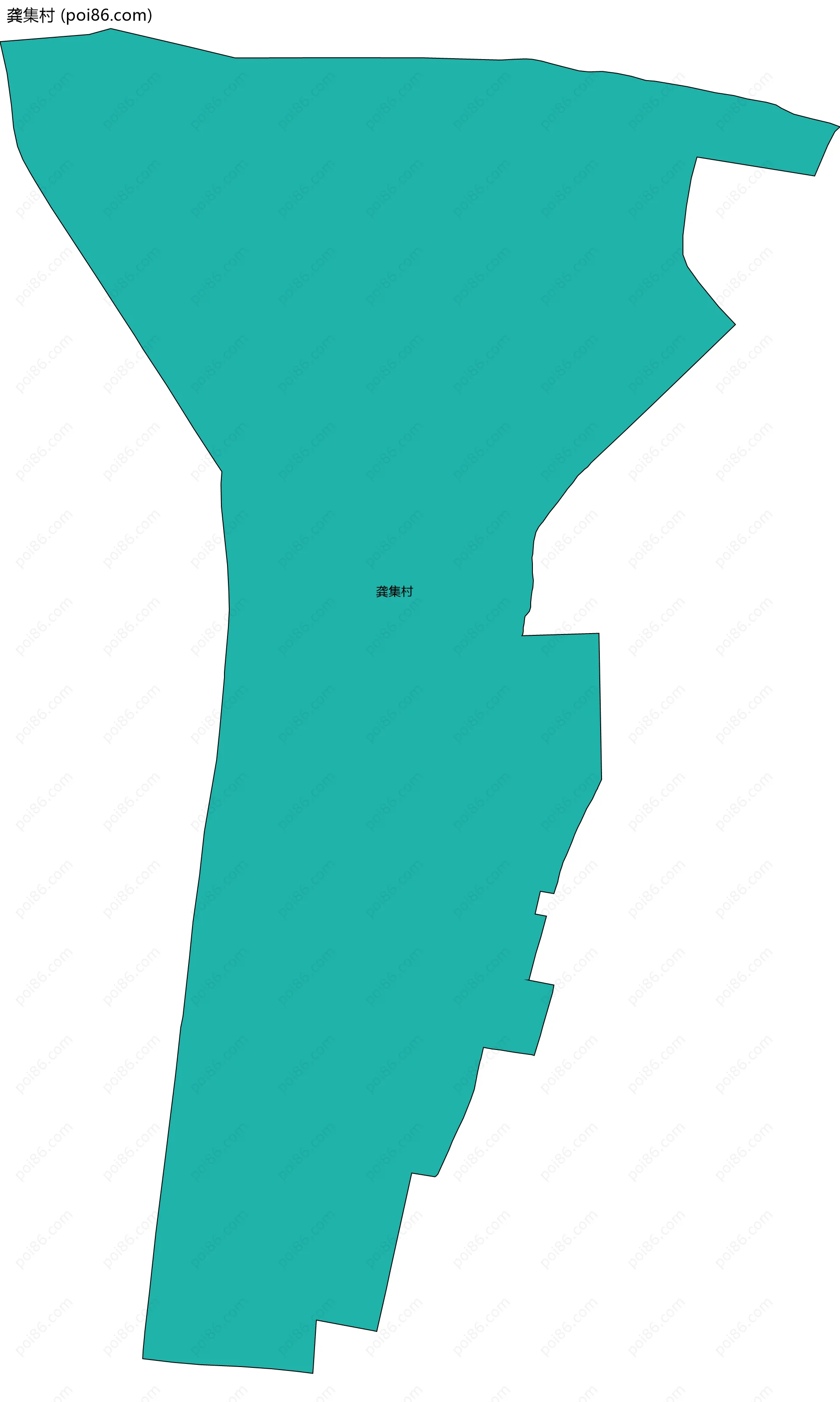 龚集村边界地图